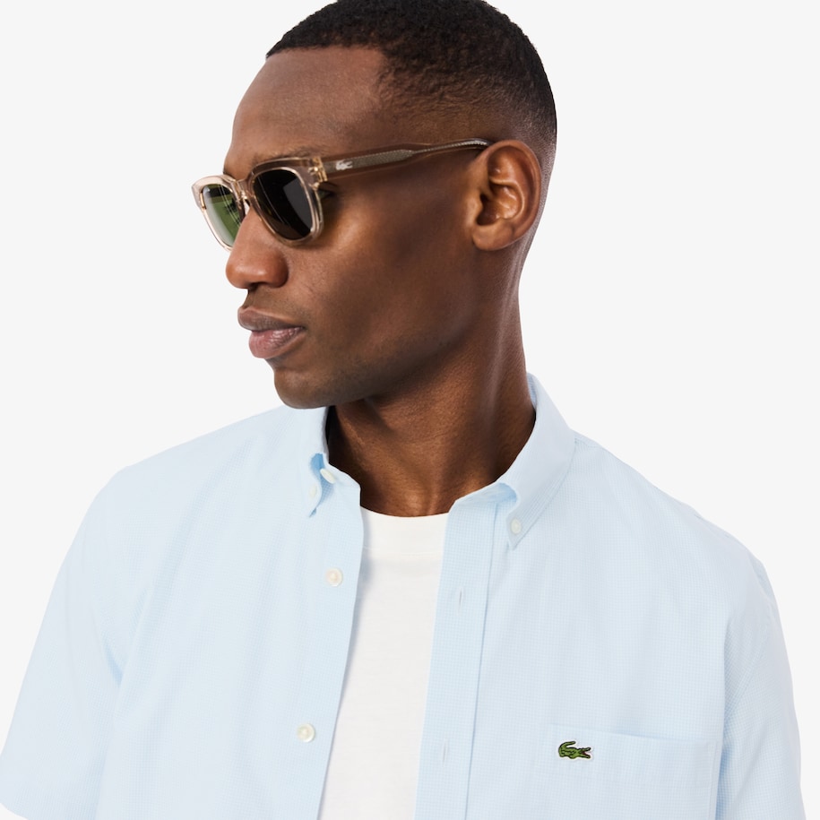 Regular Fit Short Sleeved Gingham Shirt image number 1