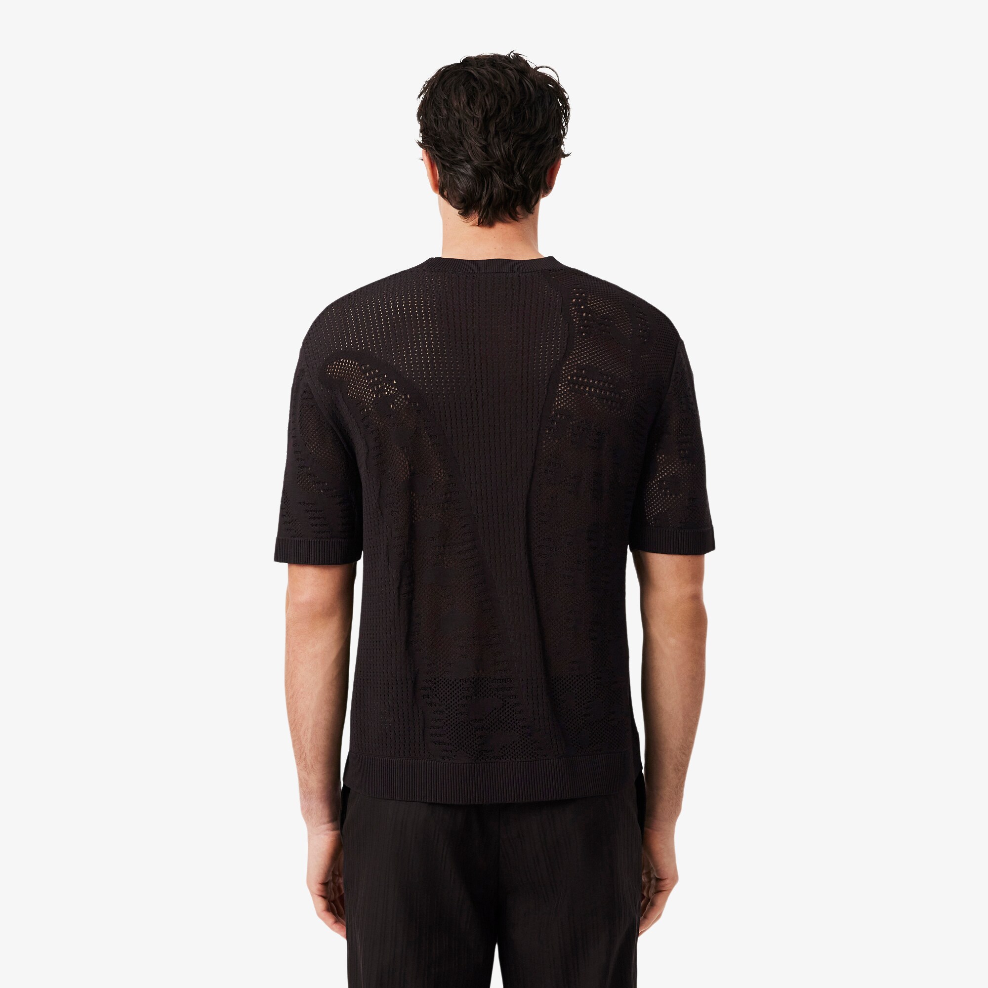 Relaxed Fit Short Sleeved Printed Sweater image number 2