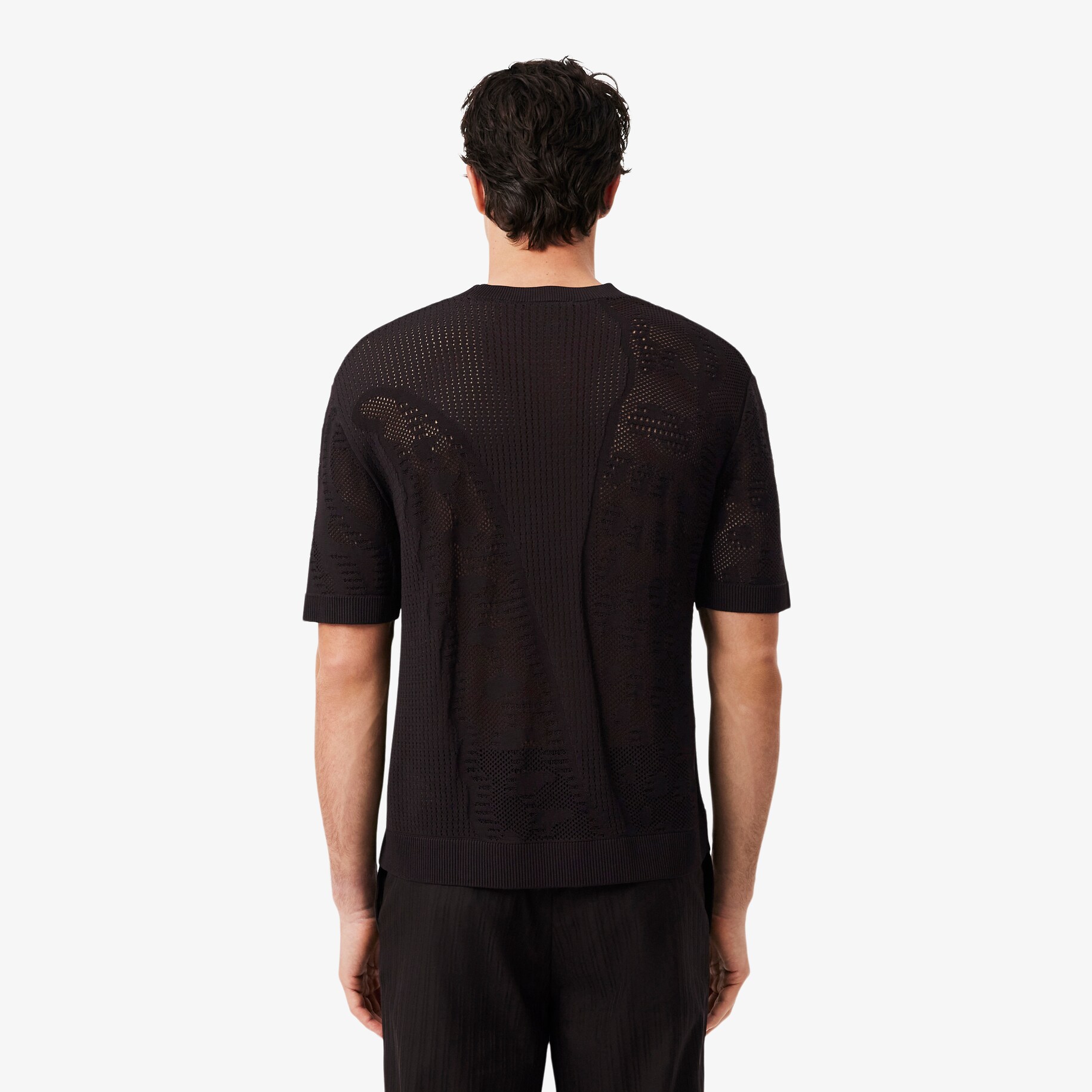 Relaxed Fit Short Sleeved Printed Sweater image number 2