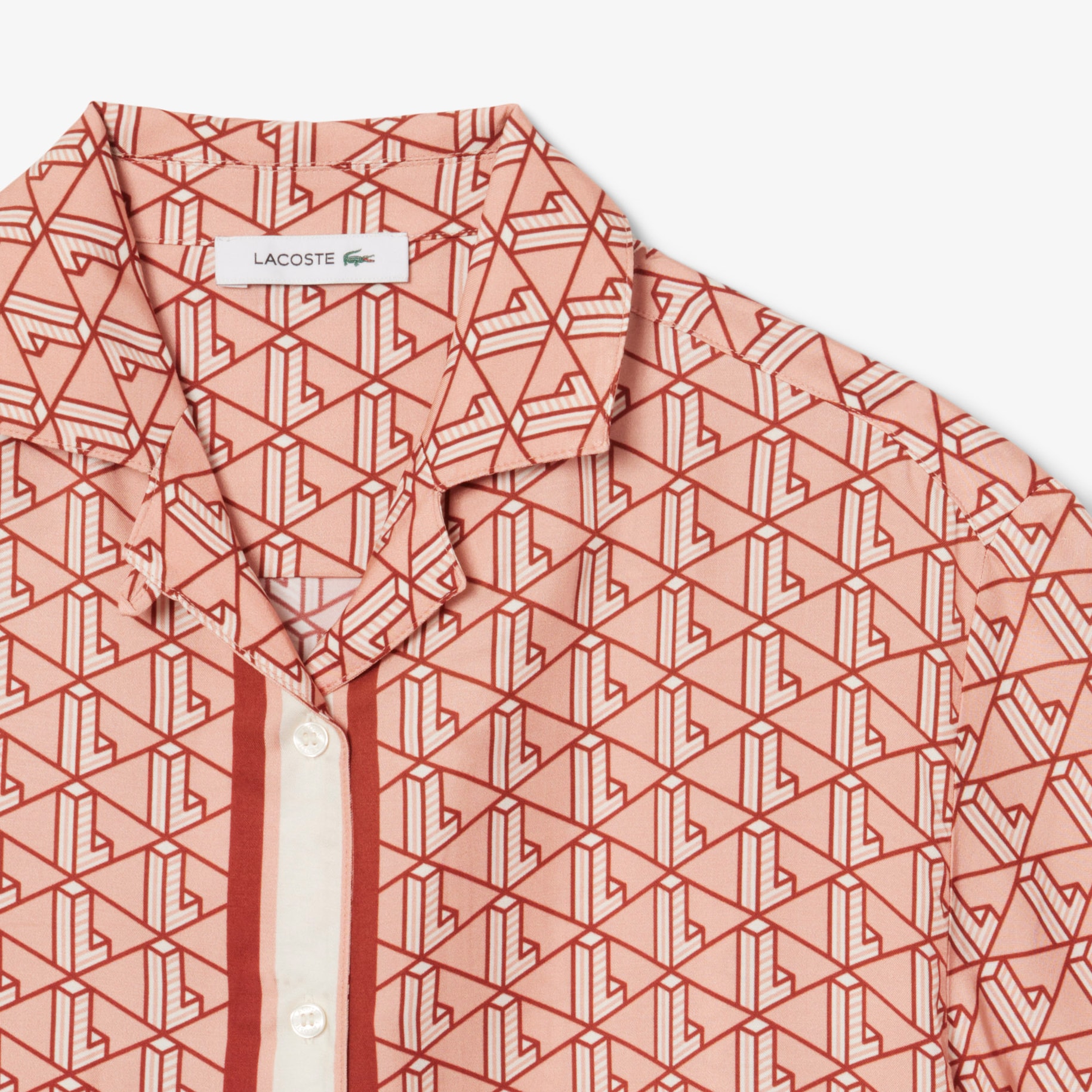 Oversized Monogram Print Shirt image number 4