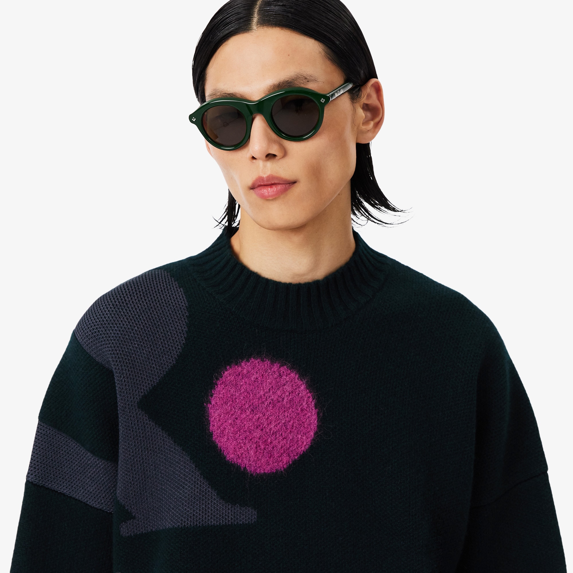 Runway Graphic Jacquard Sweater image number 1
