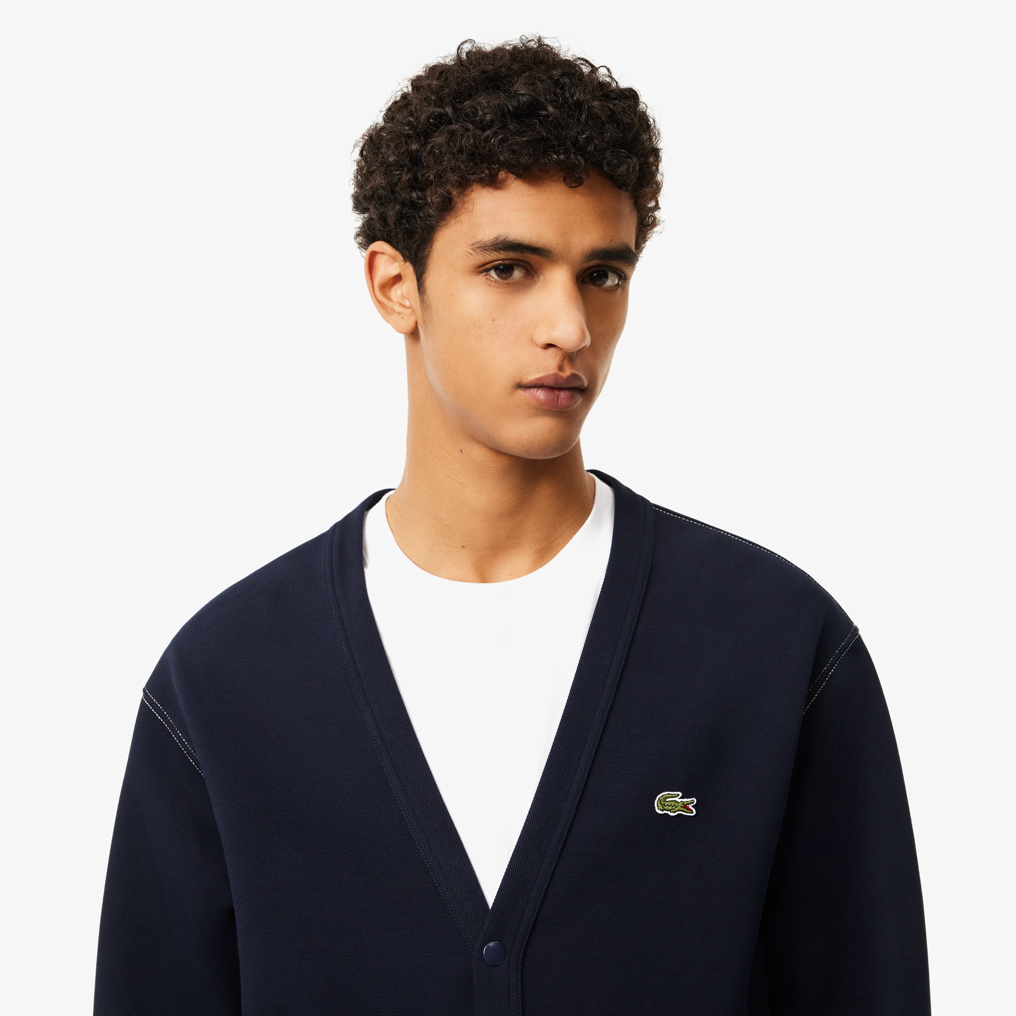 Double Face Piqué Cardigan image number 1