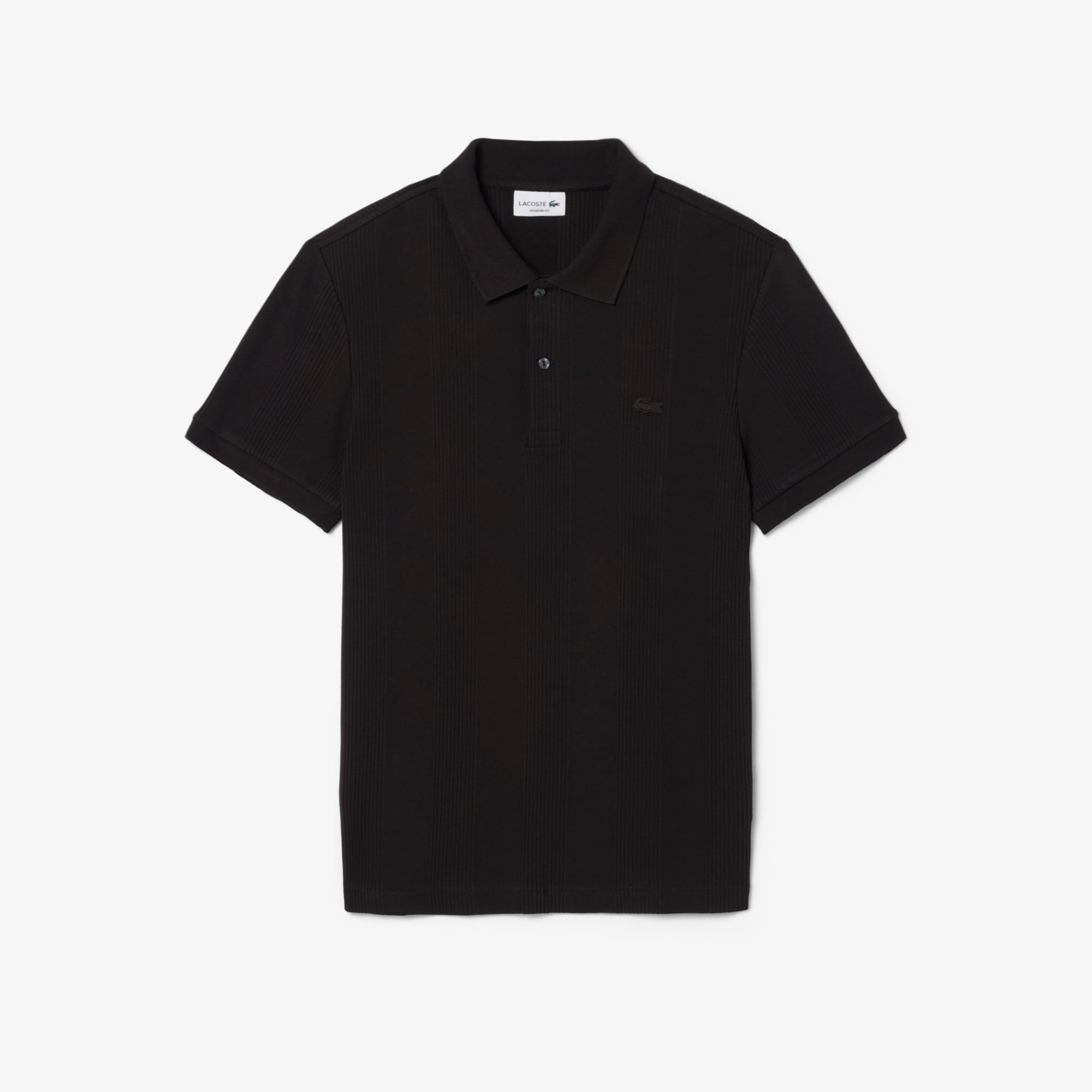 Classic Fit Ribbed Knit Polo Shirt image number 3