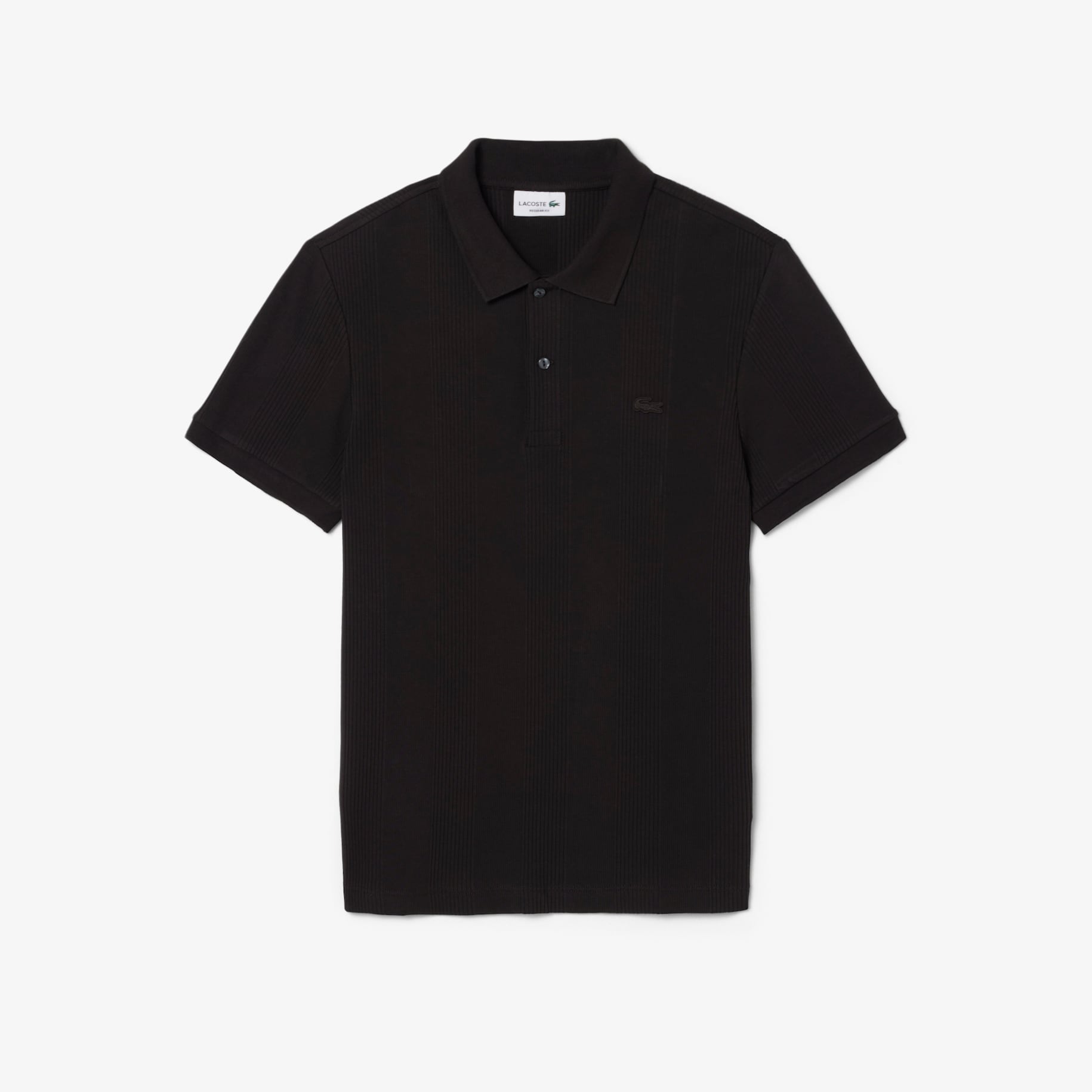 Classic Fit Ribbed Knit Polo Shirt image number 3
