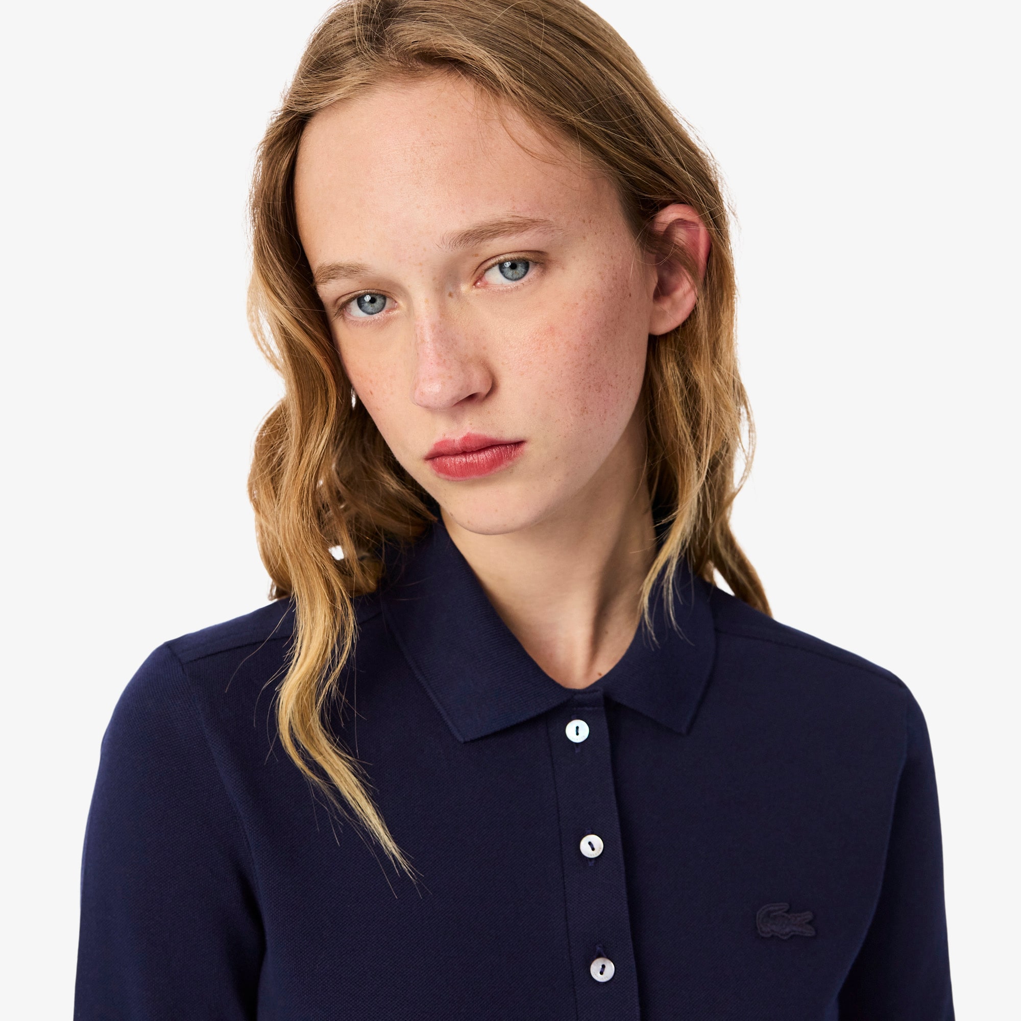 Women&rsquo;s Slim fit Stretch Piqu&eacute; Lacoste Polo Shirt image number 1