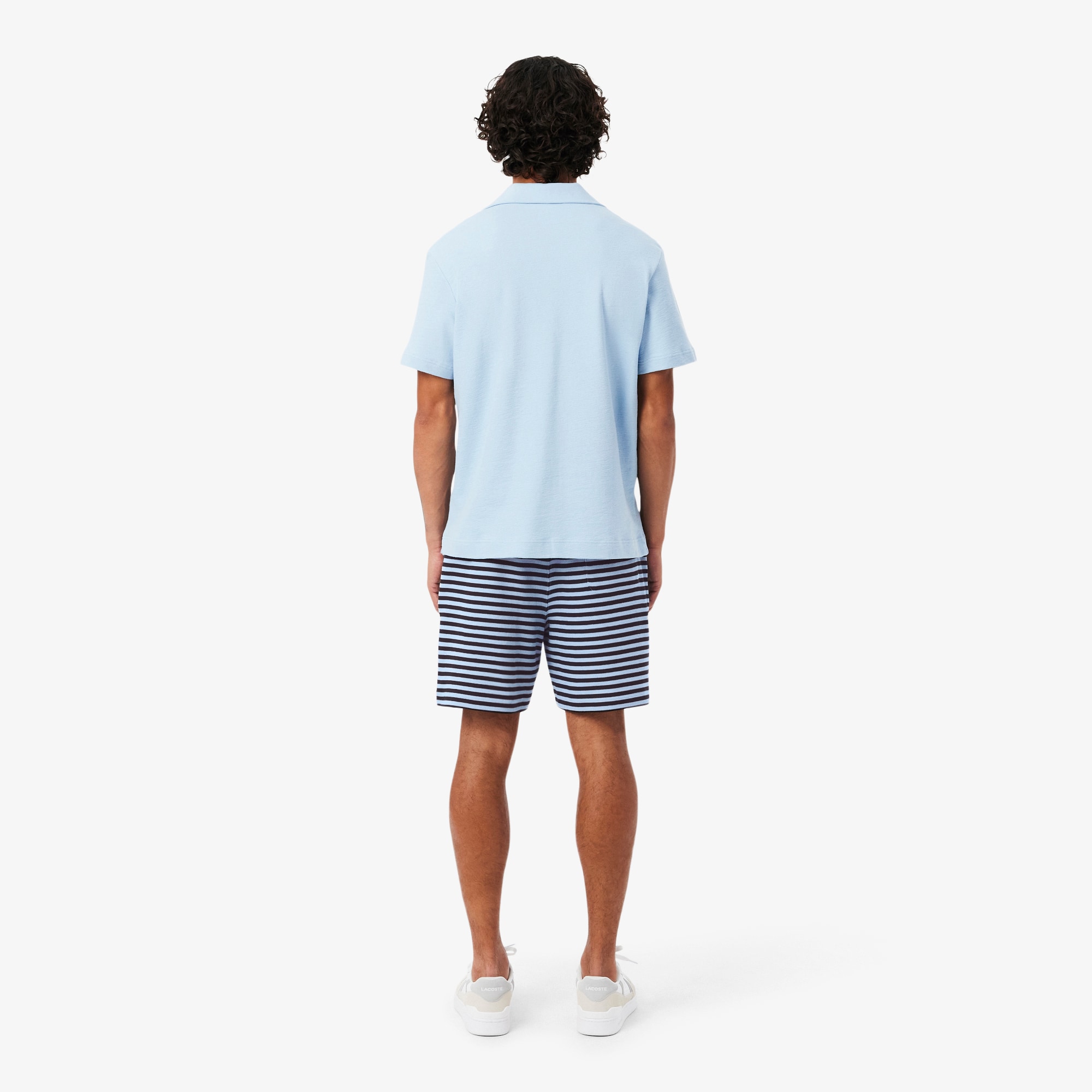 Regular Fit Striped Cotton Shorts image number 2