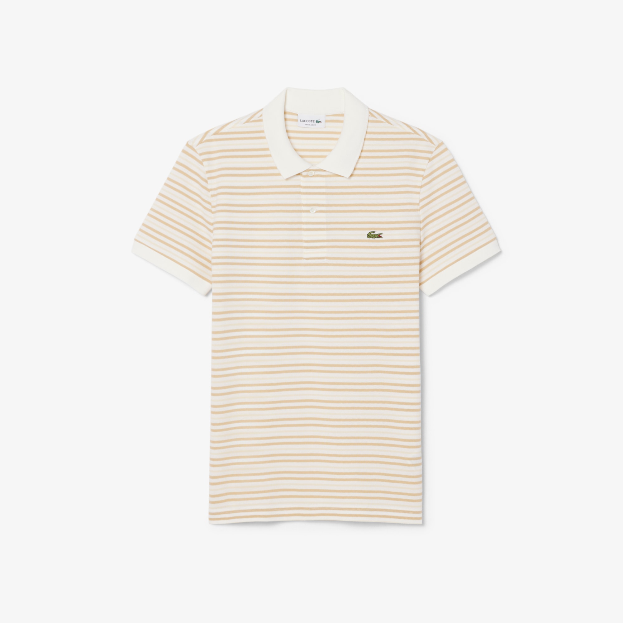 Classic Fit Striped Petit Piqu&eacute; Polo Shirt image number 3