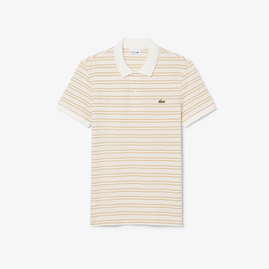 Classic Fit Striped Petit Piqu&eacute; Polo Shirt image number 3