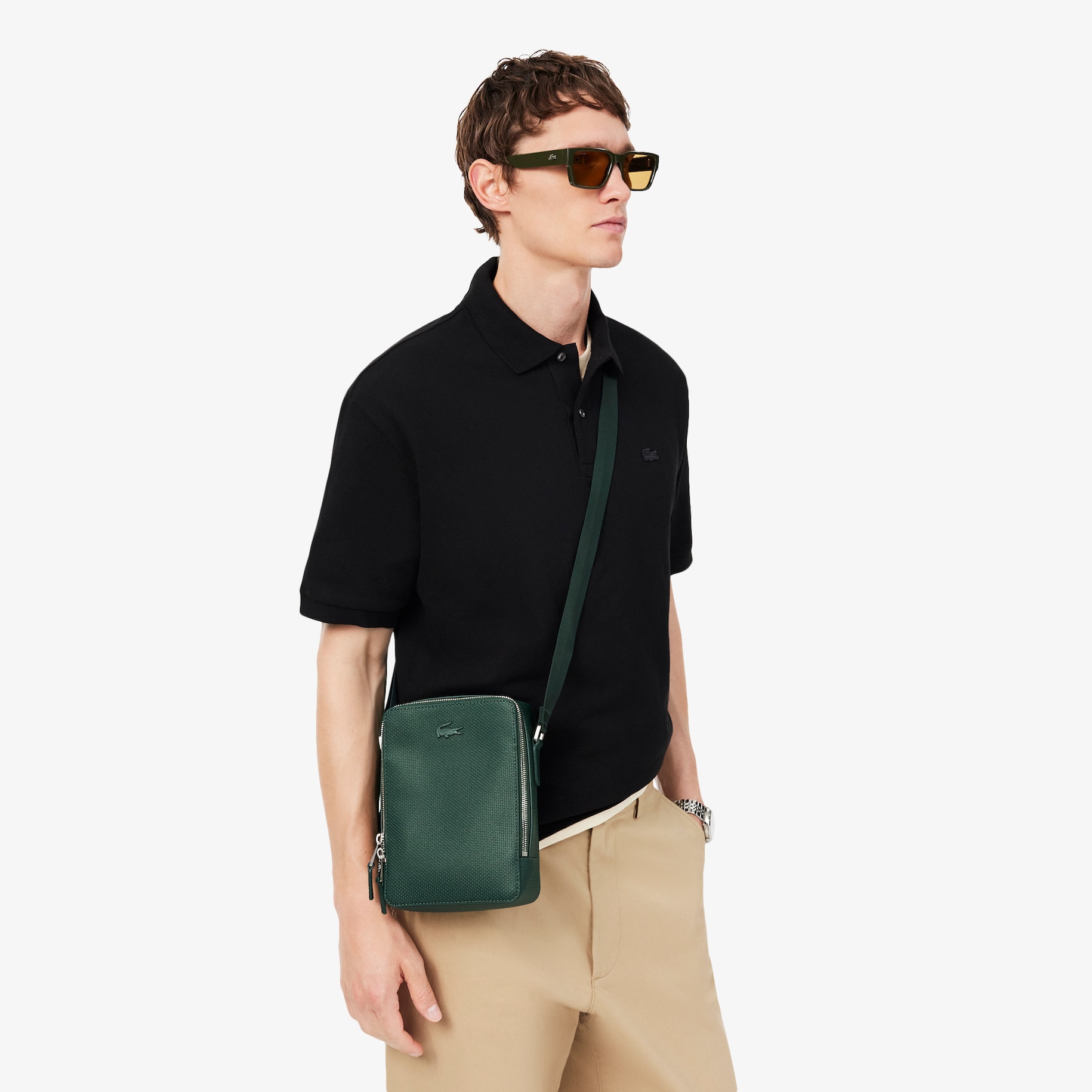 Chantaco Piqu&eacute; Leather Shoulder Bag image number 5