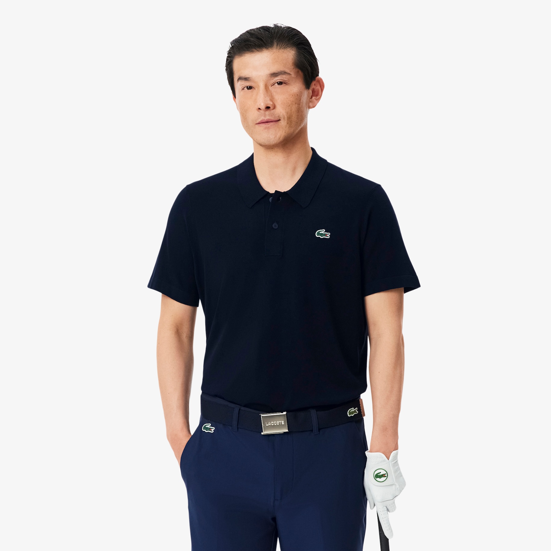 Short Sleeved Polo Collar Golf Sweater image number 0