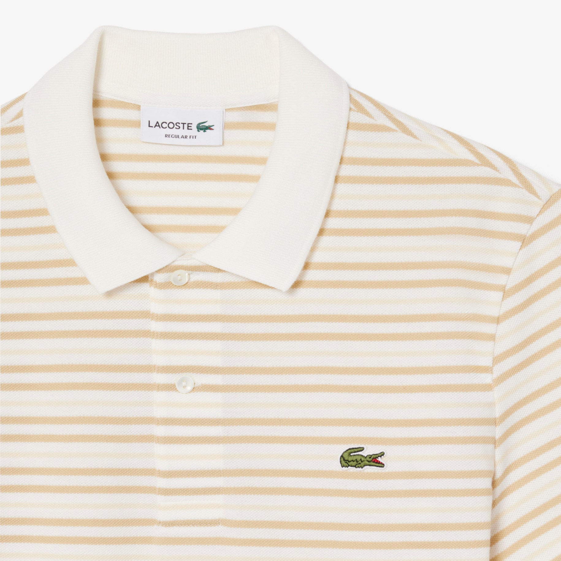 Classic Fit Striped Petit Piqu&eacute; Polo Shirt image number 4