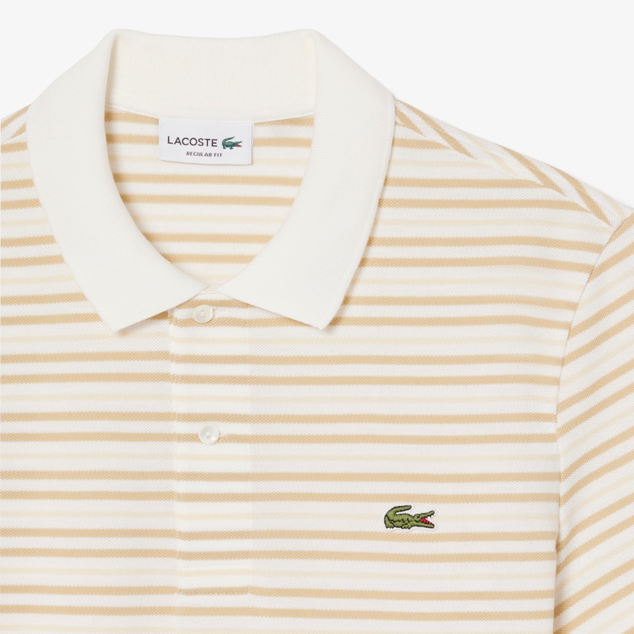 Classic Fit Striped Petit Piqu&eacute; Polo Shirt image number 4