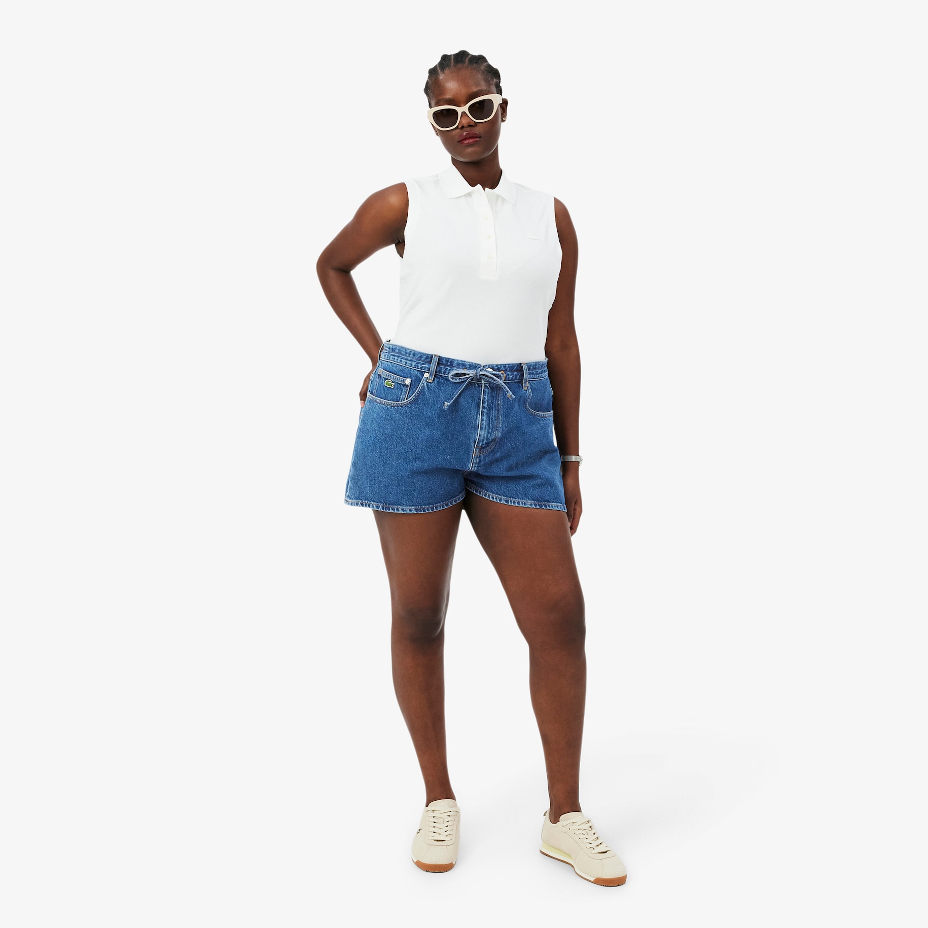 Cotton Denim Shorts image number 7