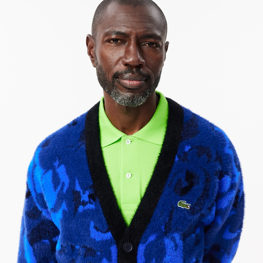 Floral Intarsia Jacquard Cardigan image number 1