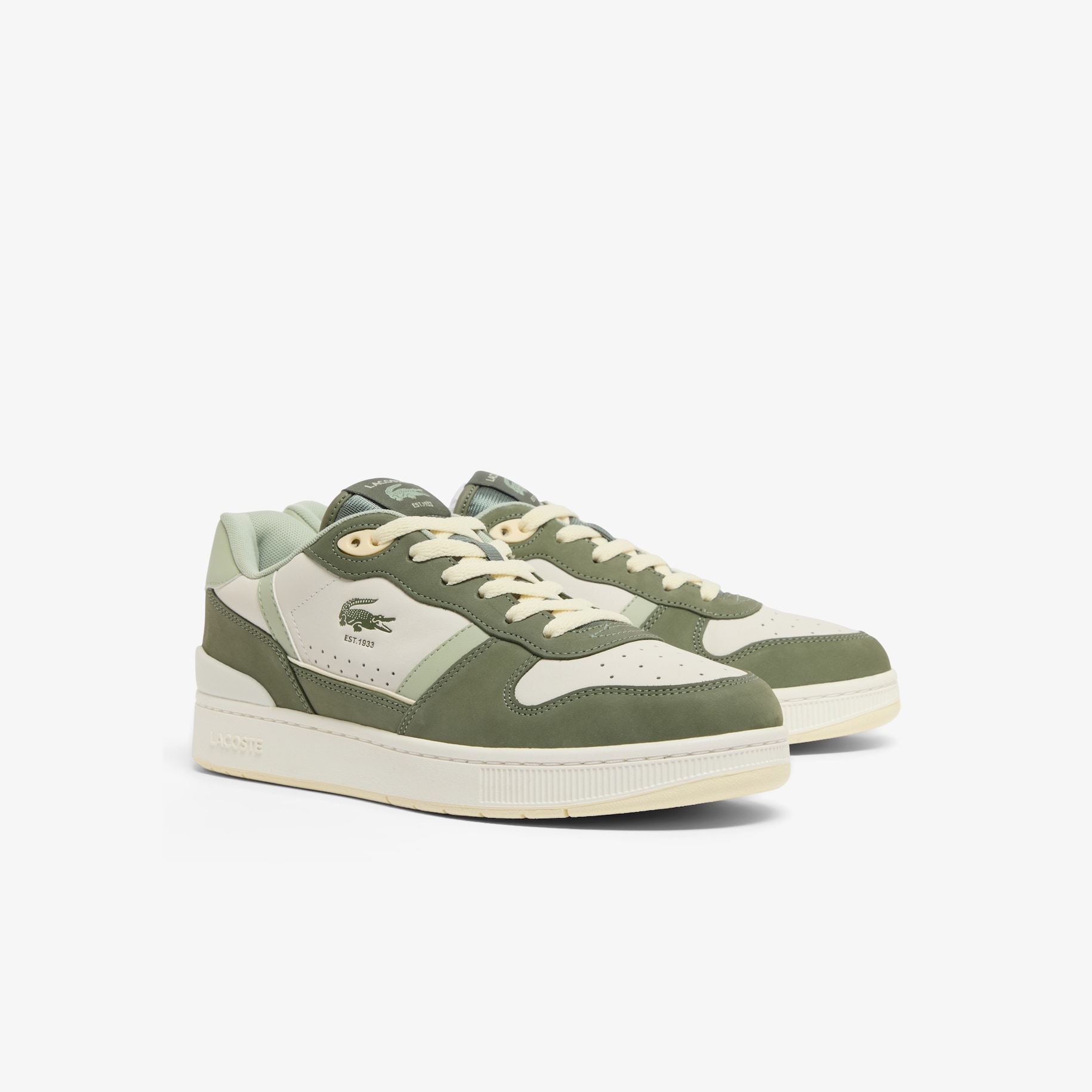 Men's T-Clip Set Leather Sneakers image number 1