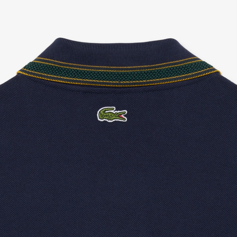 Classic Fit French Made Badge Accent Polo Shirt image number 5