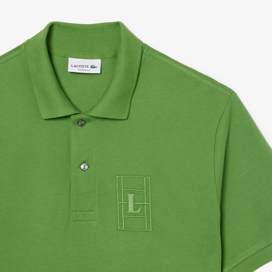 Classic Fit Embroidery Detail Petit Piqu&eacute; Polo Shirt image number 4