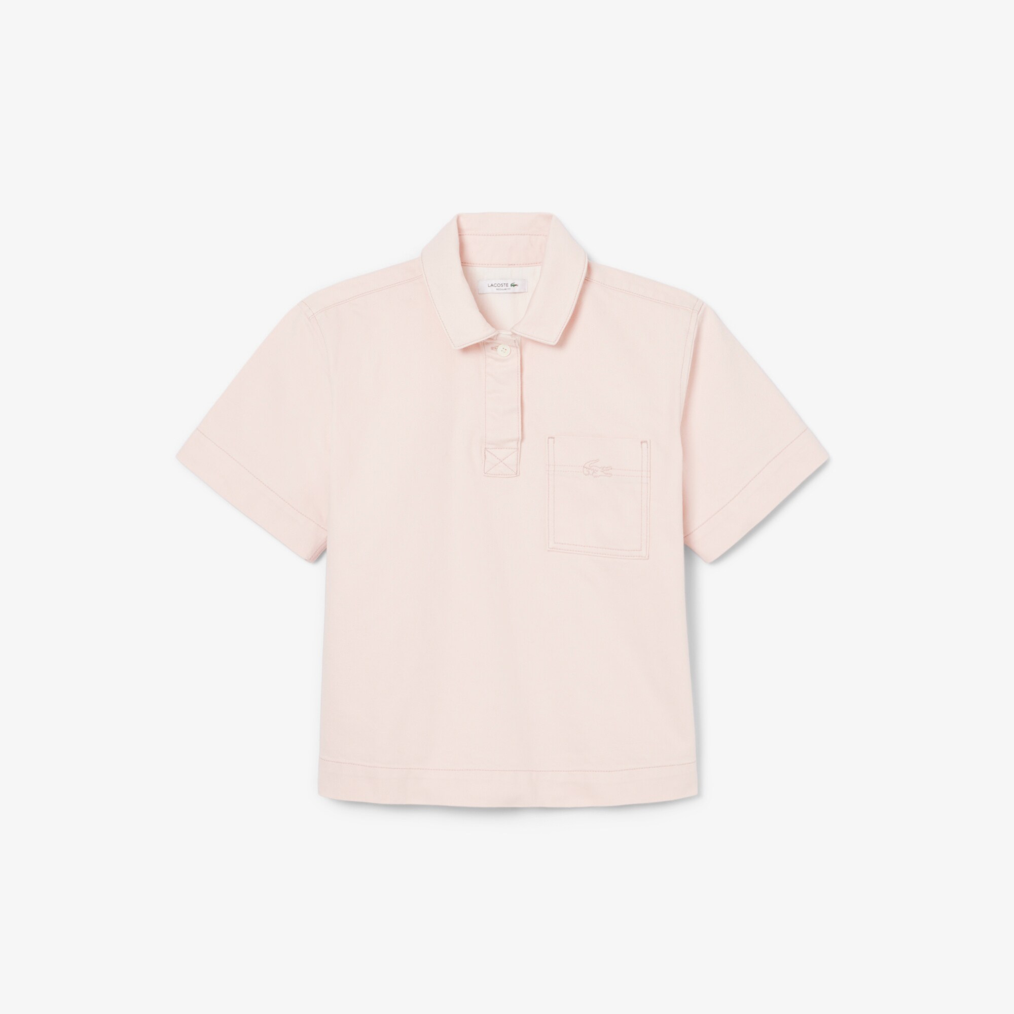 Oversized Denim Polo Shirt image number 3