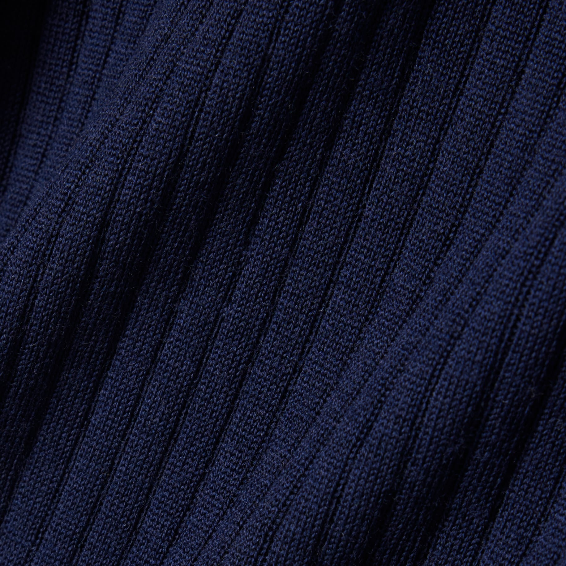 3D Rib Knit Polo Collar Merino Wool Sweater image number 5