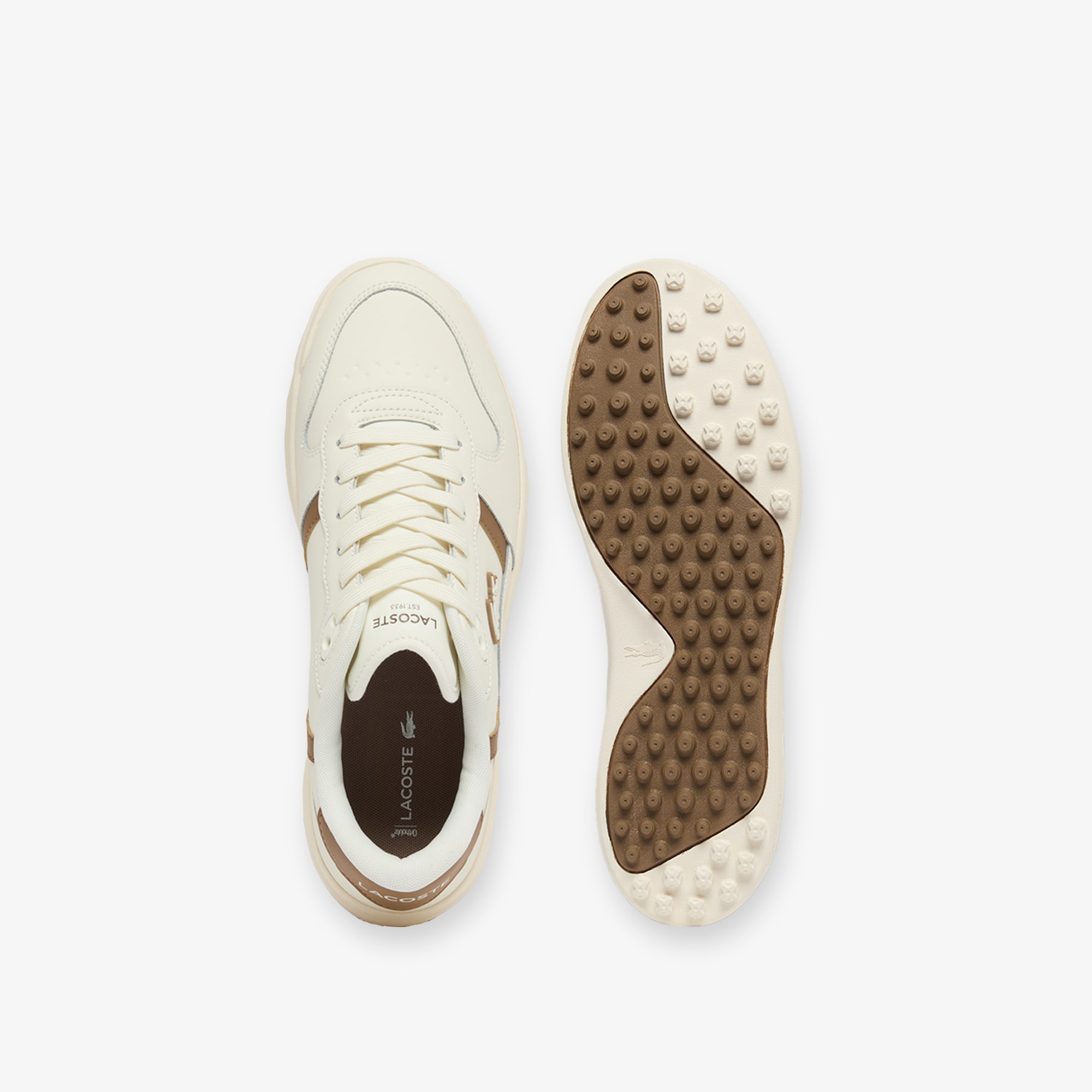 Men's T-Clip Golf Leather Golf Shoes image number 3