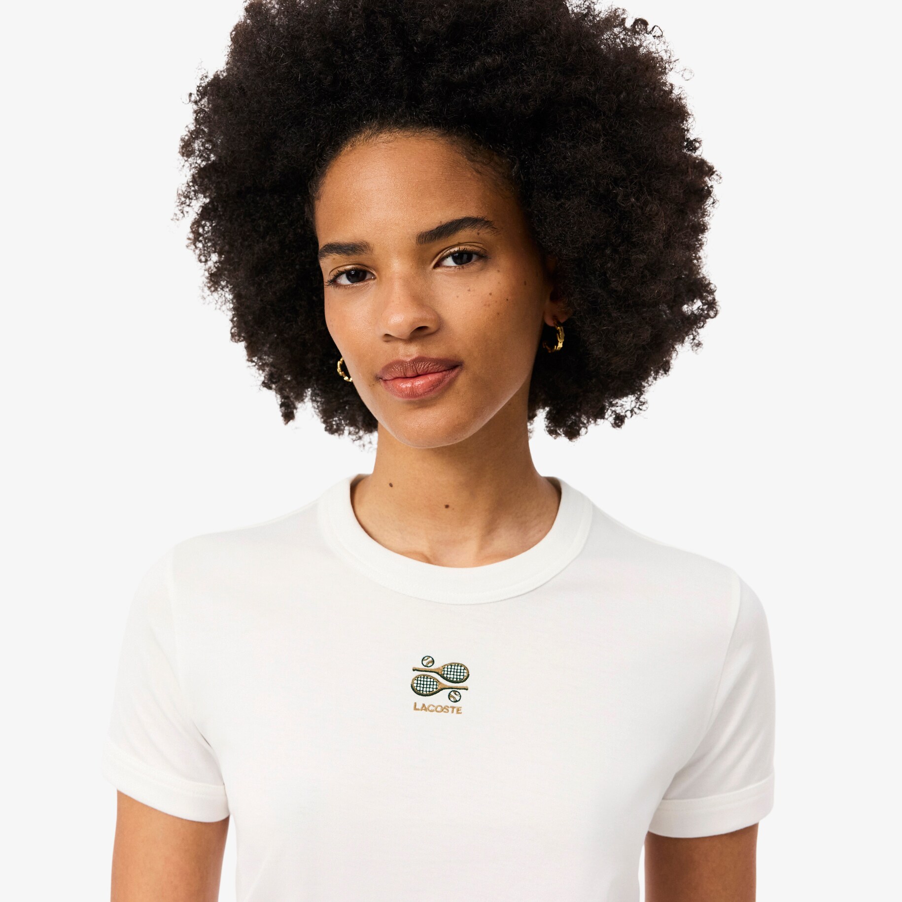 Embroidery Accent Jersey T-shirt image number 1