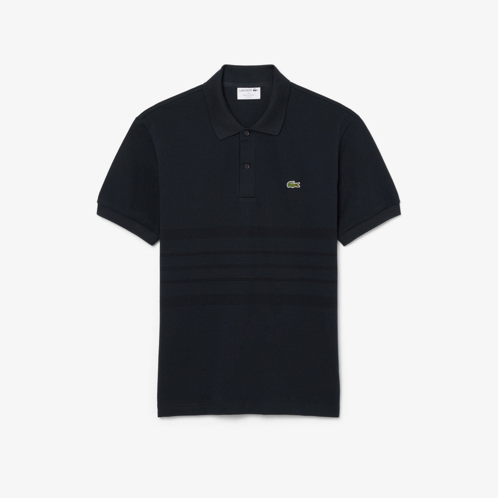French Made Classic Fit Striped Polo image number 3