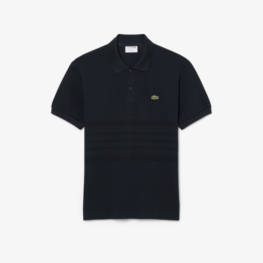 French Made Classic Fit Striped Polo image number 3