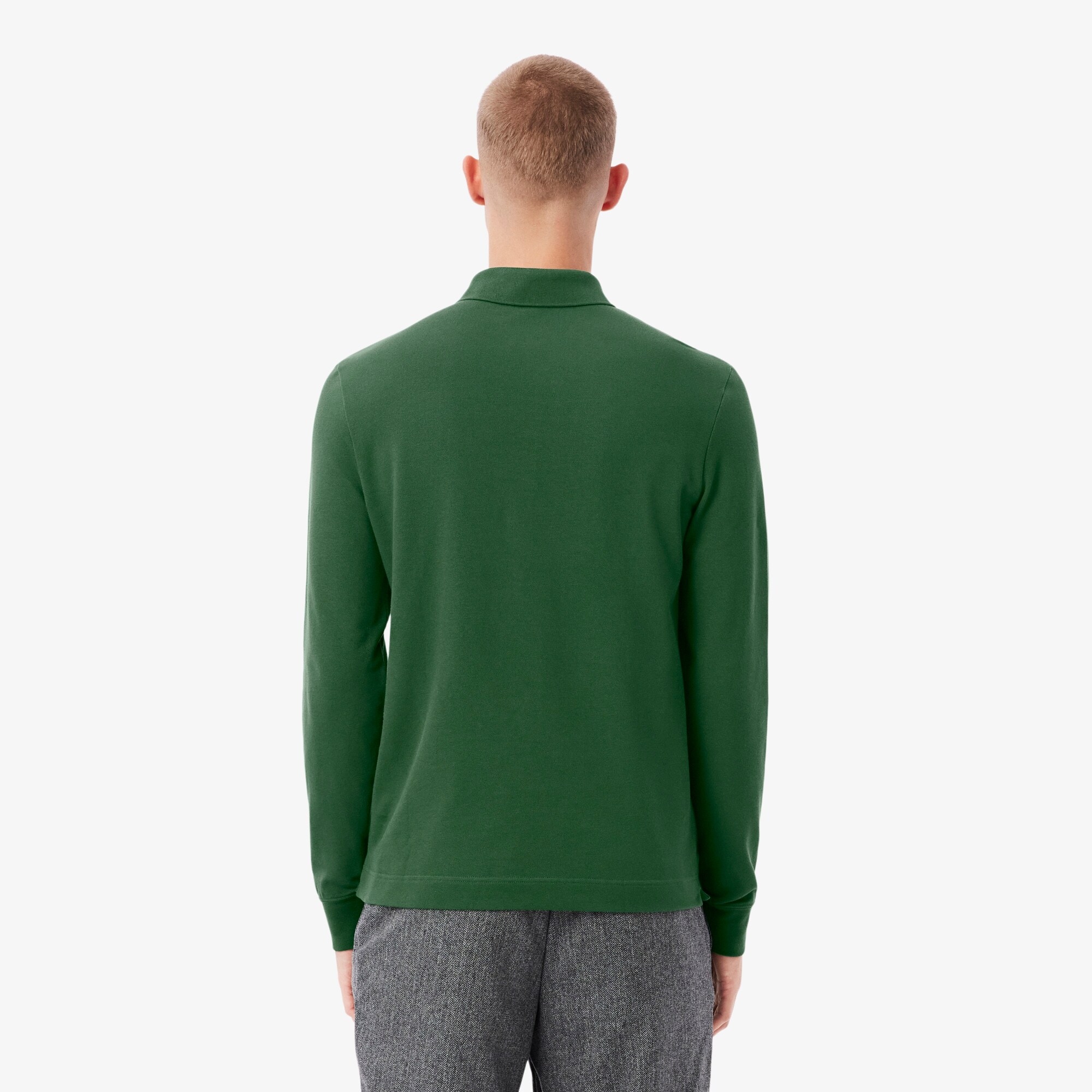 Smart Paris long sleeve stretch cotton Polo Shirt image number 2