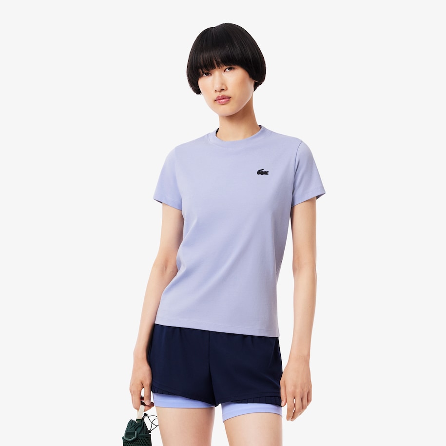 Women's Lacoste SPORT Organic Cotton Ultra-Dry Jersey T-Shirt image number 0