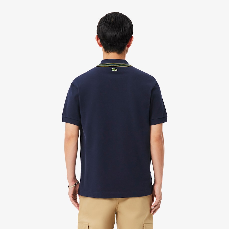 Classic Fit French Made Badge Accent Polo Shirt image number 2