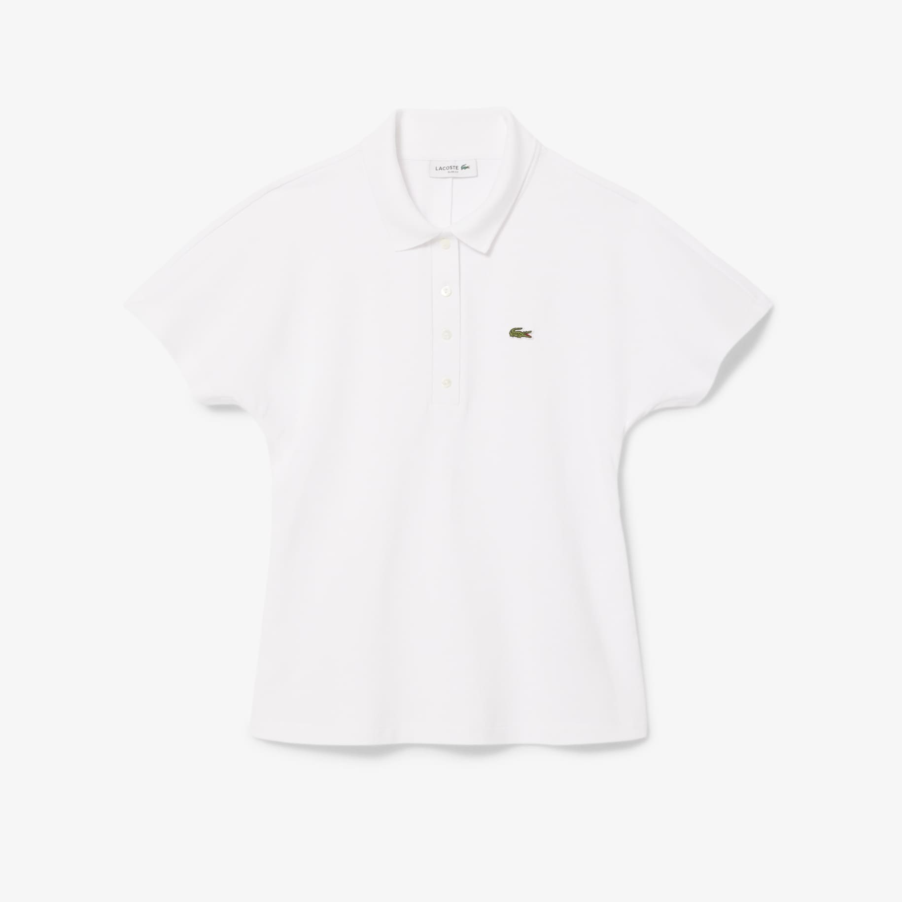 Slim Fit Adjustable Piqué Polo Shirt image number 3
