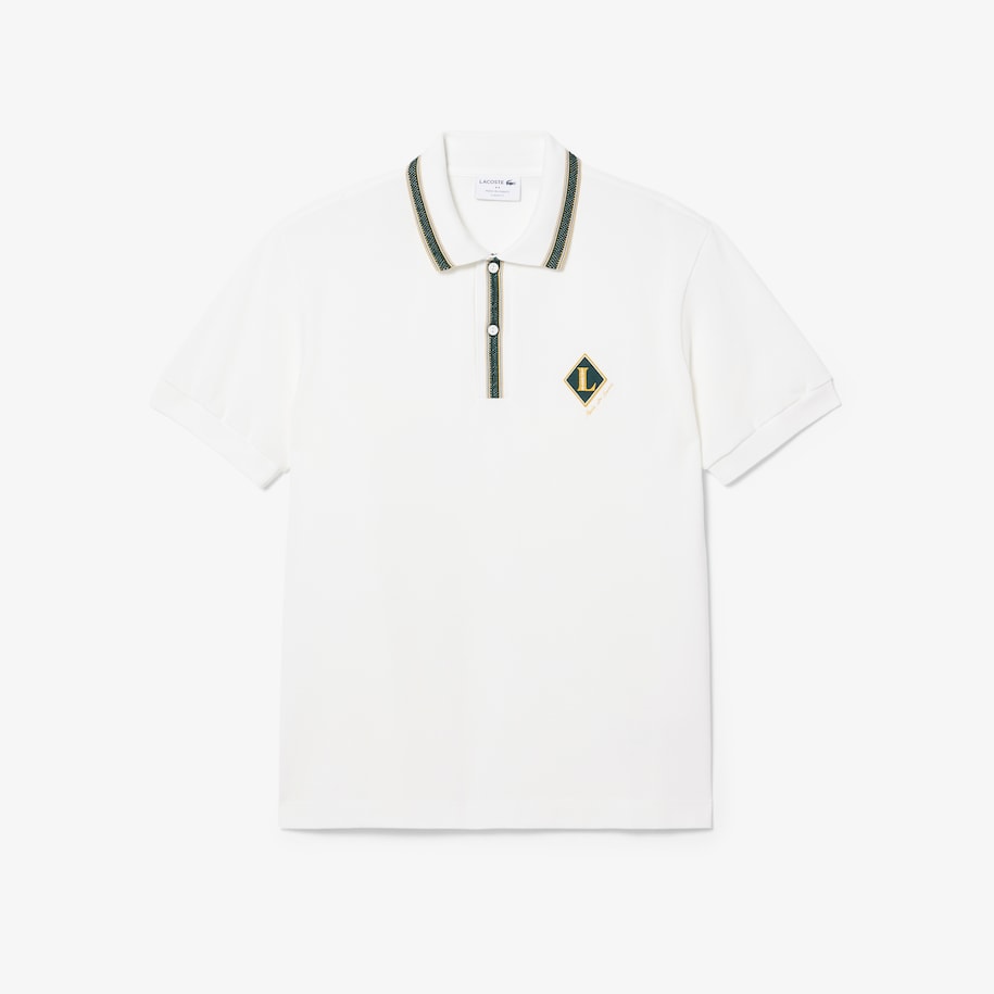 Classic Fit French Made Badge Accent Polo Shirt image number 3