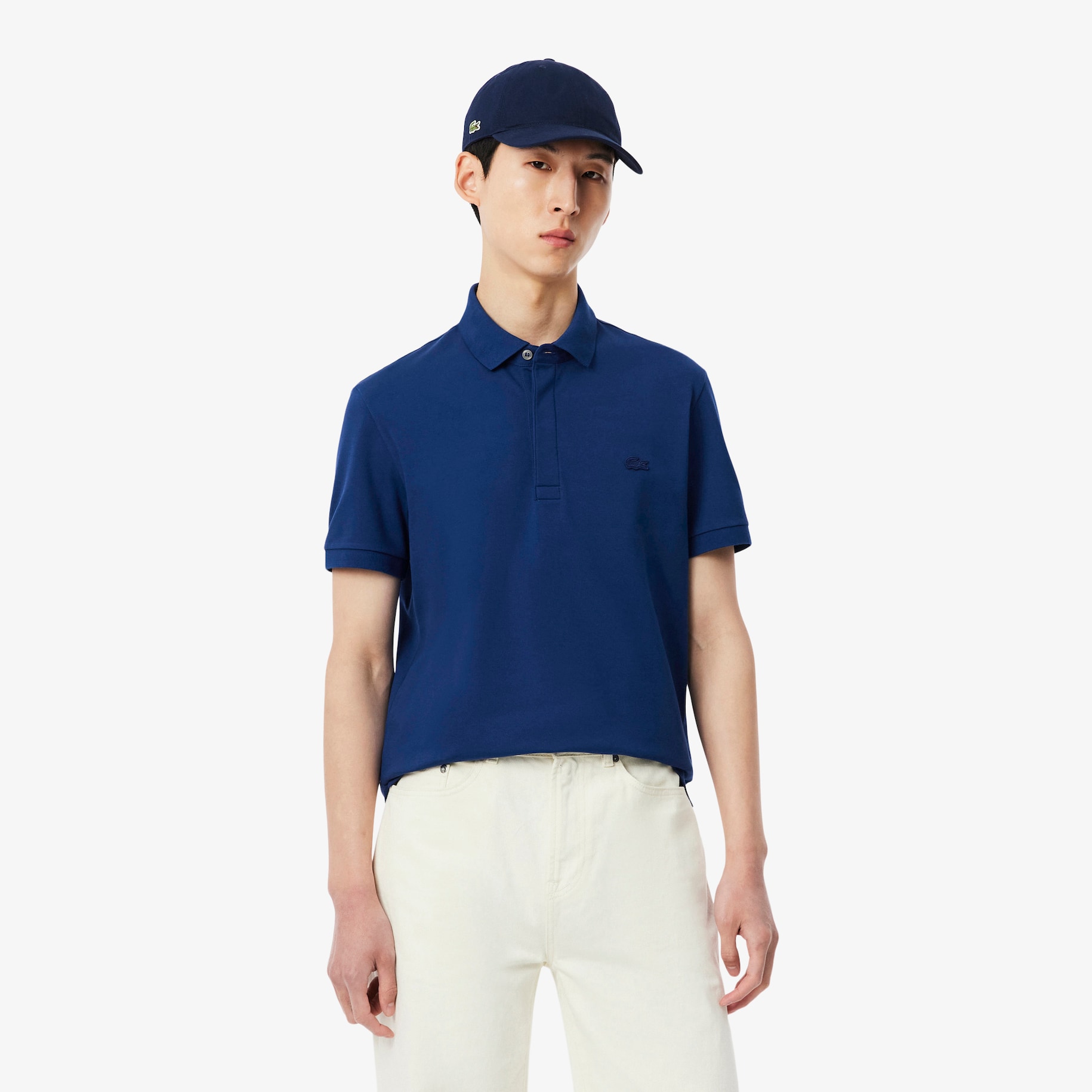 Regular Fit Paris Stretch Piqu&eacute; Polo Shirt image number 0