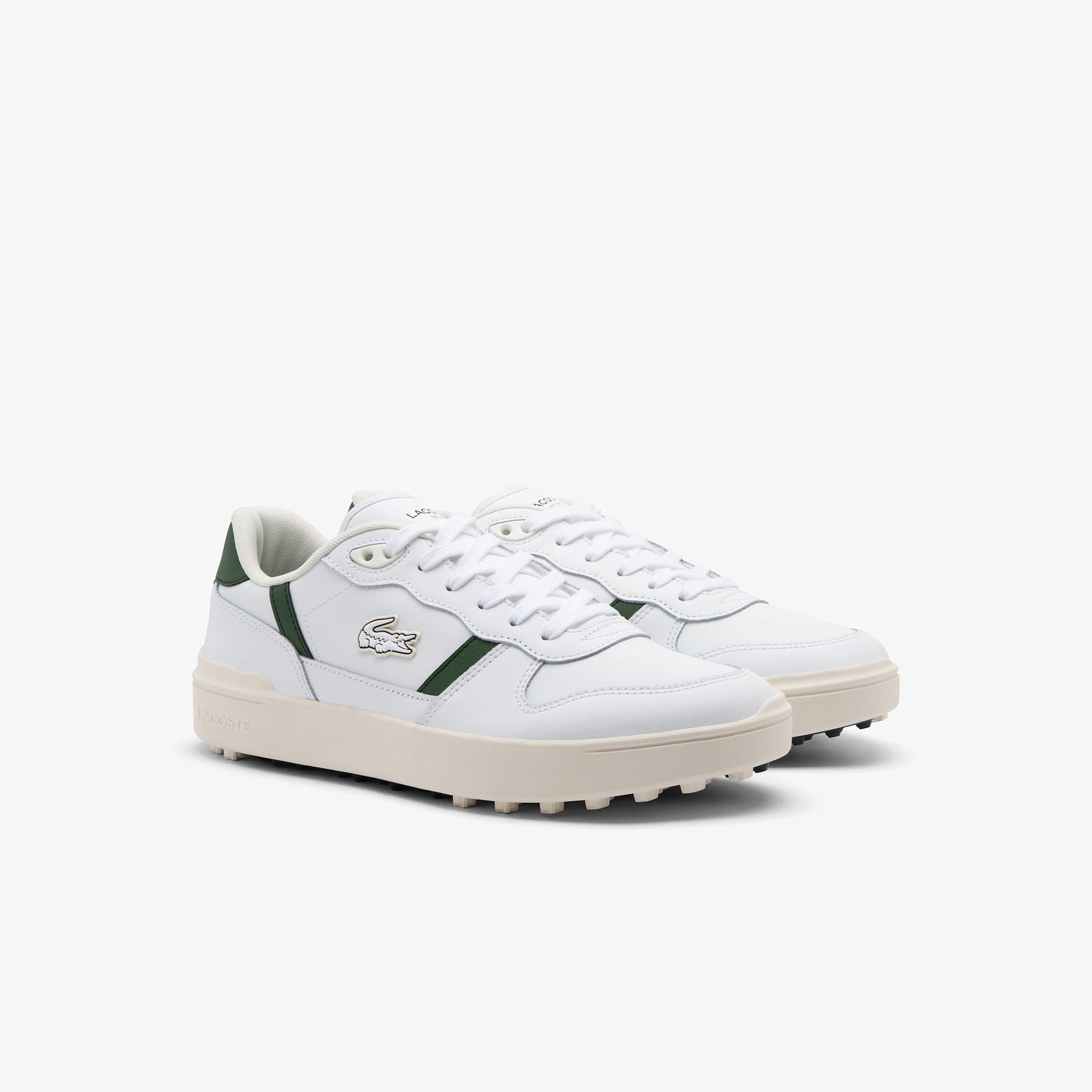 Men's T-Clip Golf Leather Golf Shoes image number 1