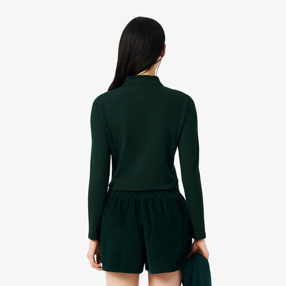 Women&rsquo;s Slim fit Stretch Piqu&eacute; Lacoste Polo Shirt image number 2