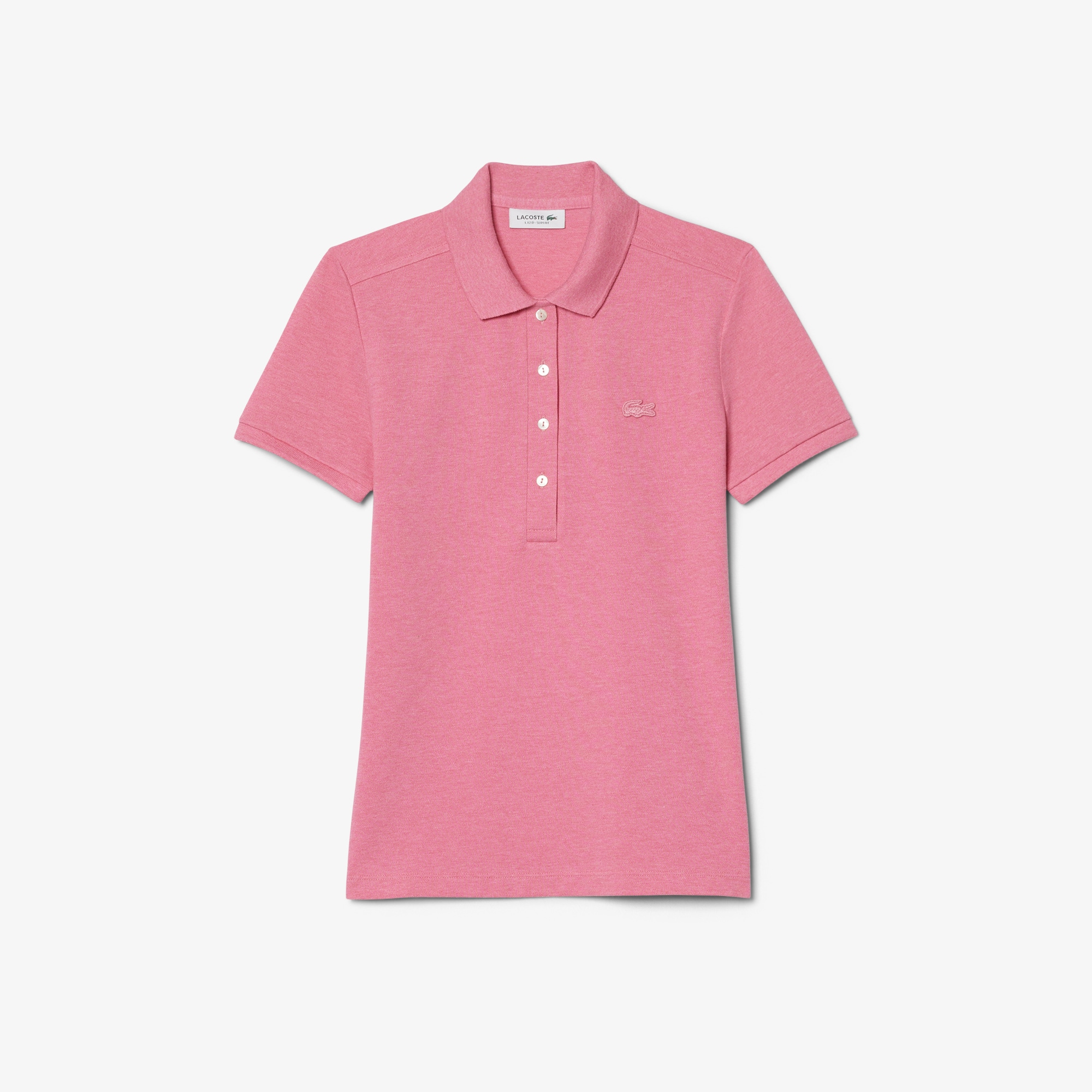 L.12.D Slim Fit Stretch Mini Piqué Polo Shirt image number 3