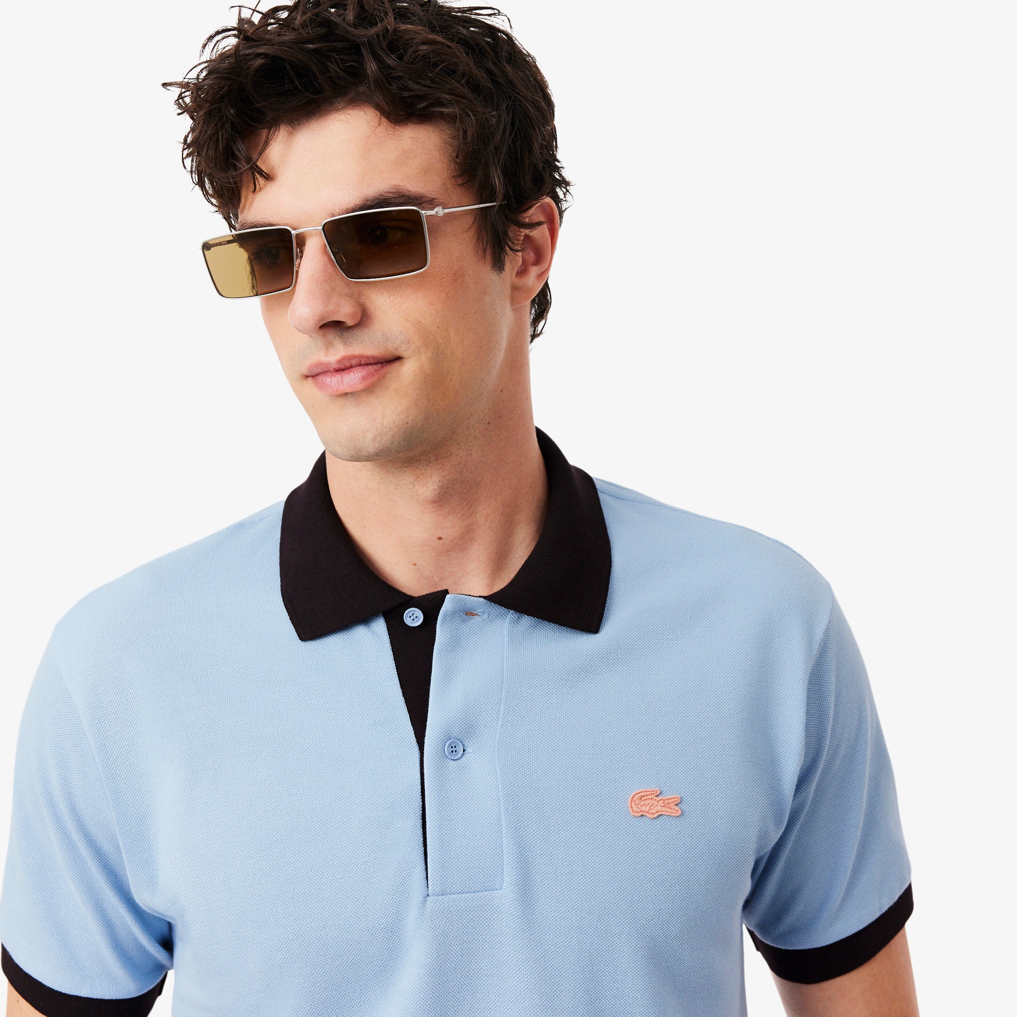 Classic Fit Contrast Rib Polo Shirt image number 1