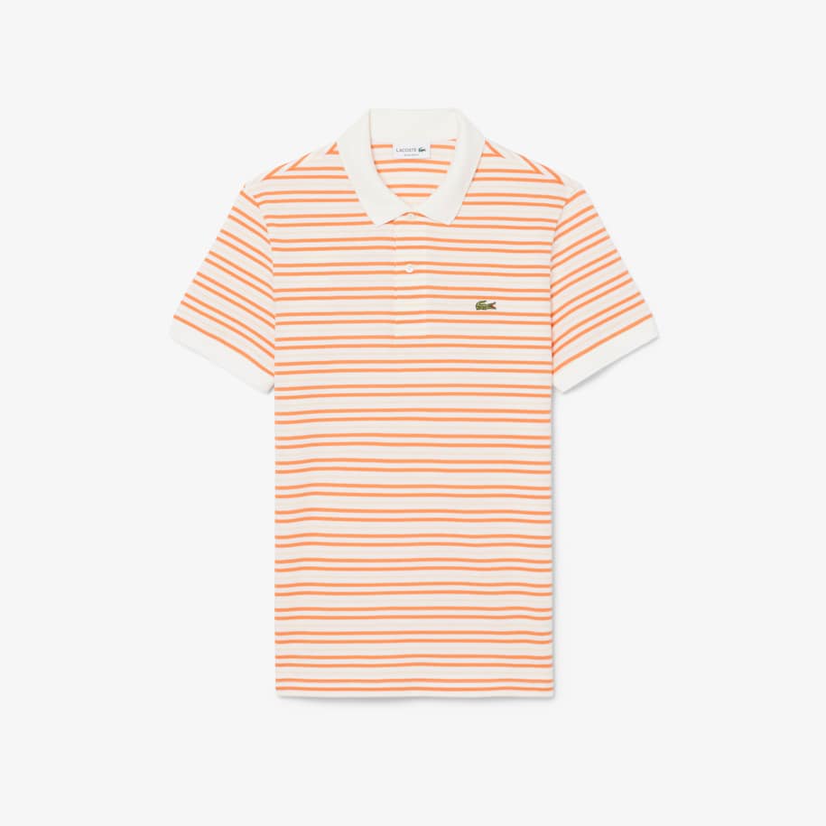 Classic Fit Striped Petit Piqu&eacute; Polo Shirt image number 3