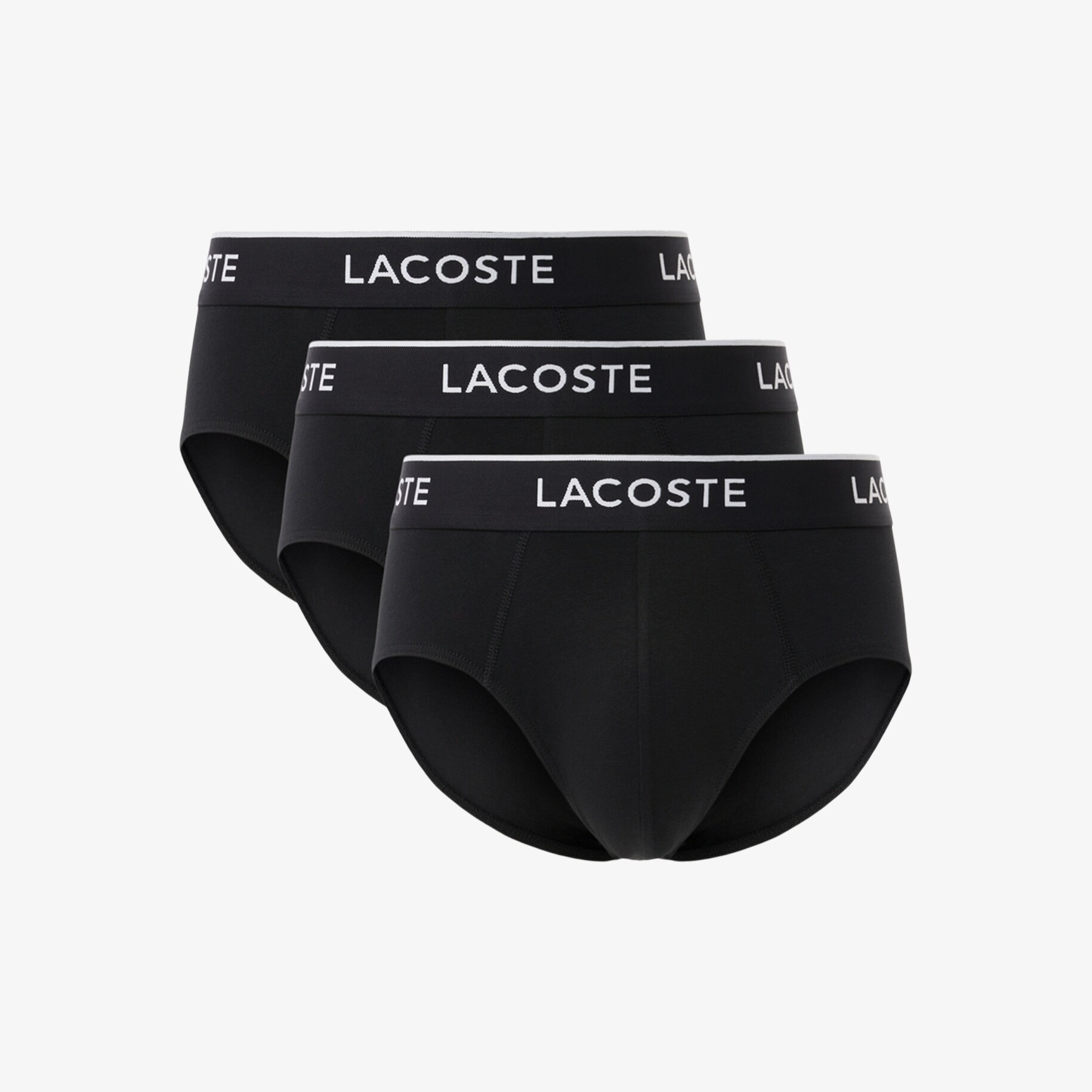 3-Pack Plain Cotton Logo Briefs image number 3