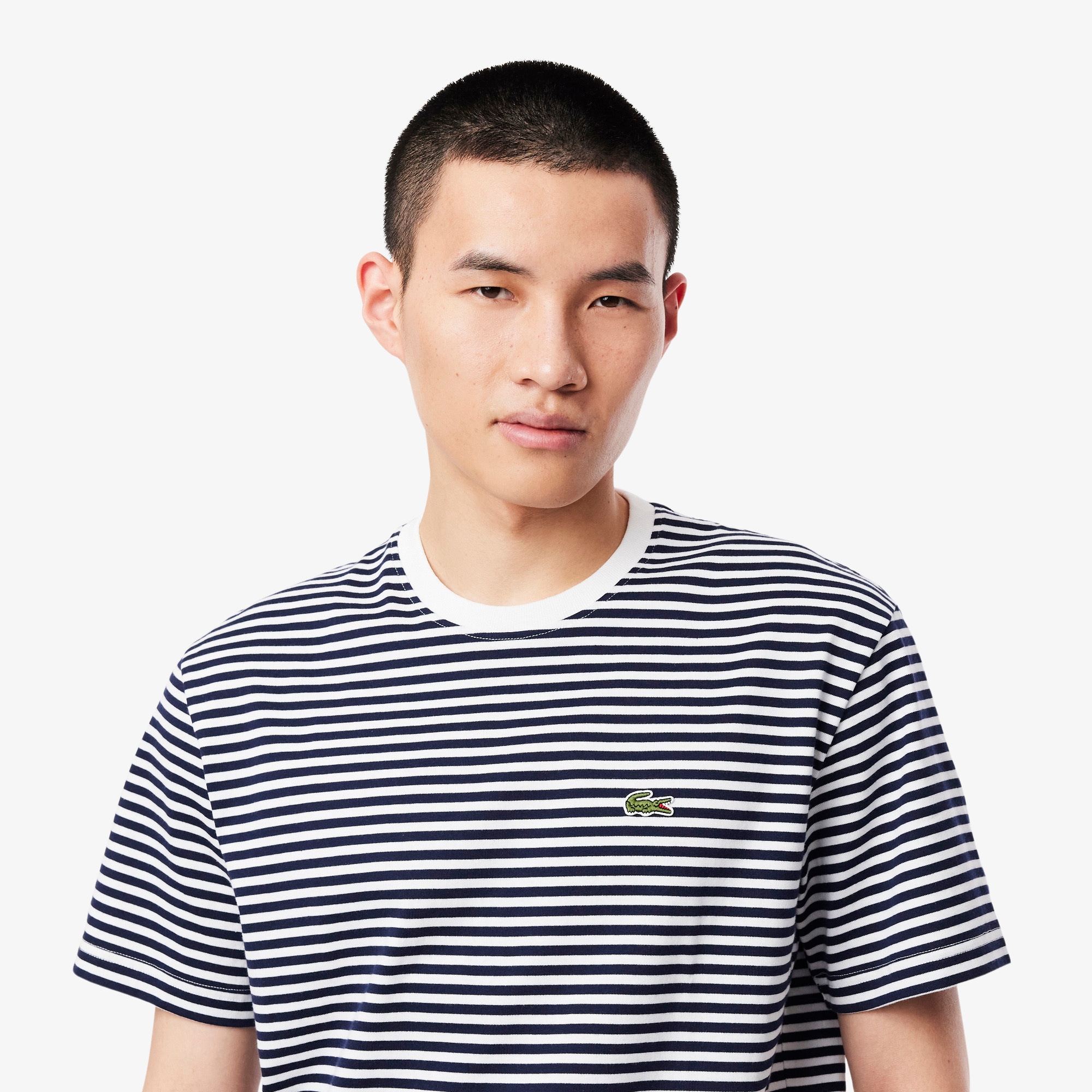 Heavy Cotton Striped T-shirt image number 1