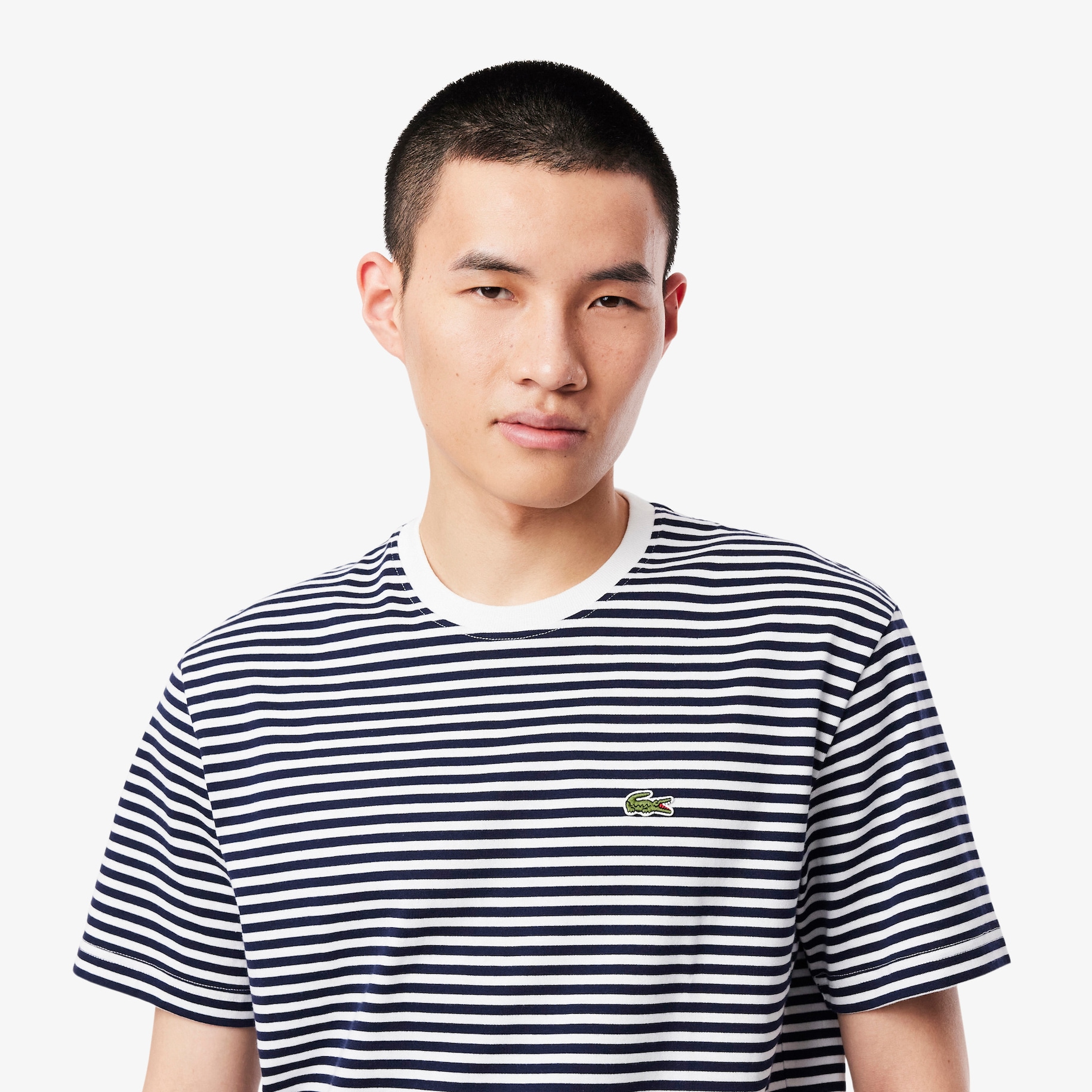 Heavy Cotton Striped T-shirt image number 1