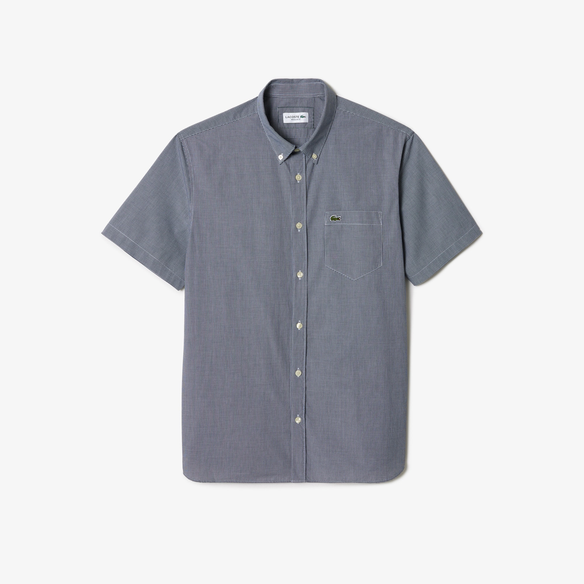 Short Sleeved Regular Fit Gingham Shirt image number 3