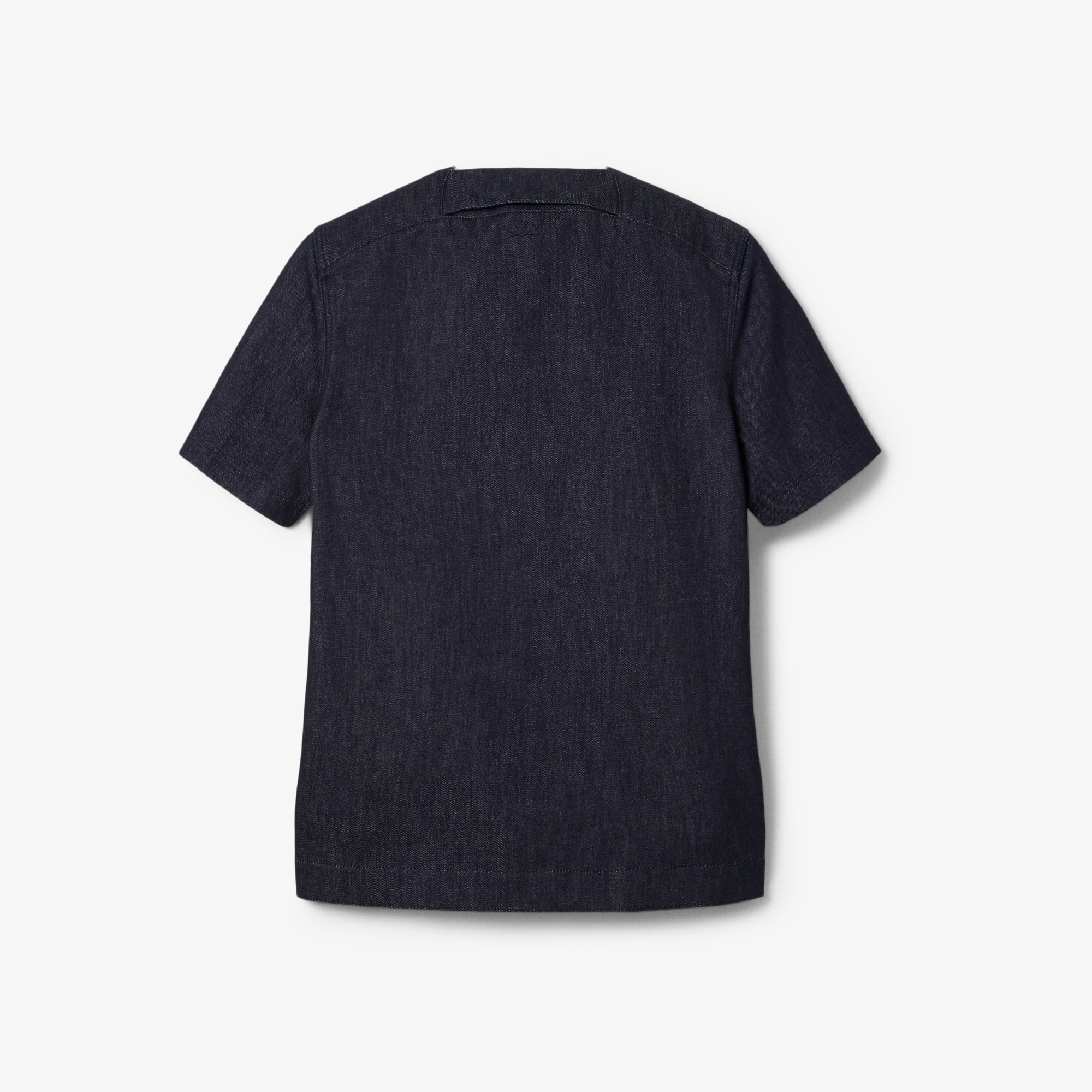 Runway Loose Fit Denim Polo Shirt image number 4