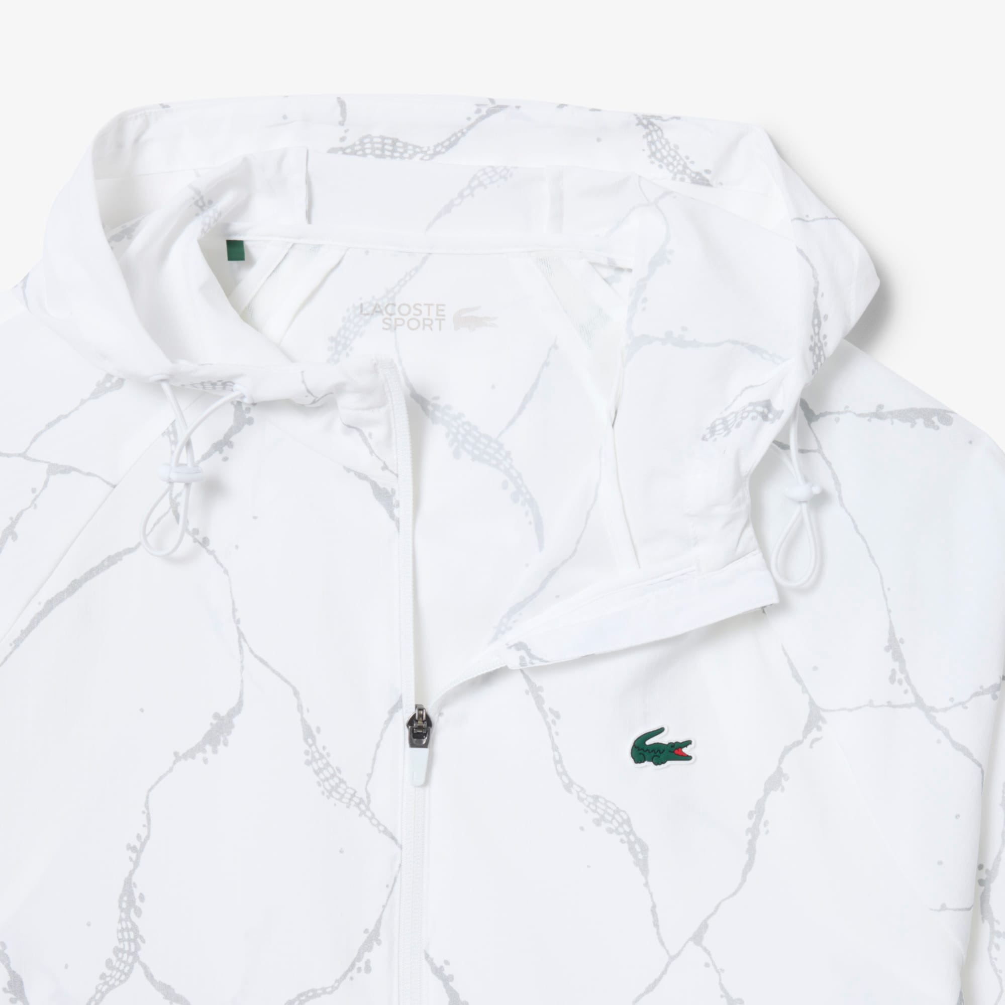 Reflective Crocodile Print Tennis Jacket image number 4