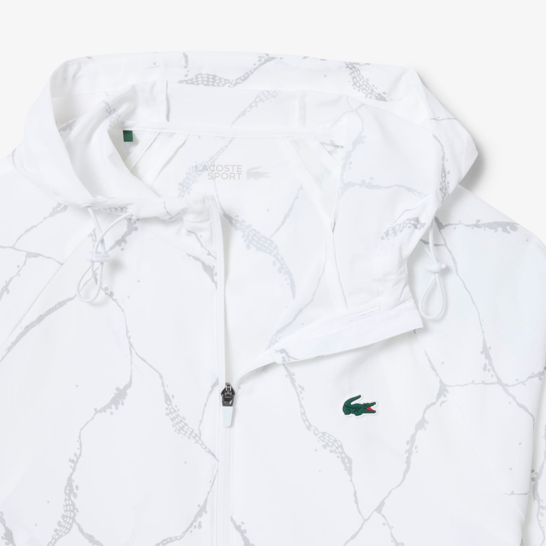 Reflective Crocodile Print Tennis Jacket image number 4