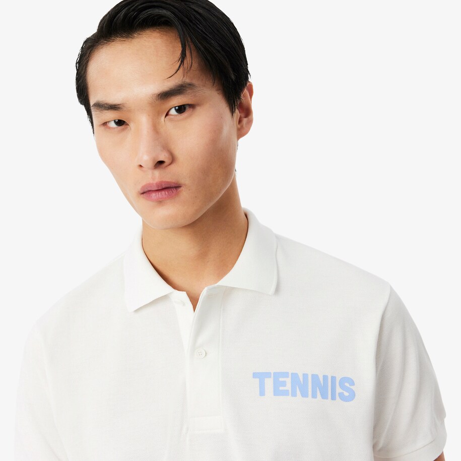 Classic Fit Printed Petit Piqu&eacute; Polo Shirt image number 1