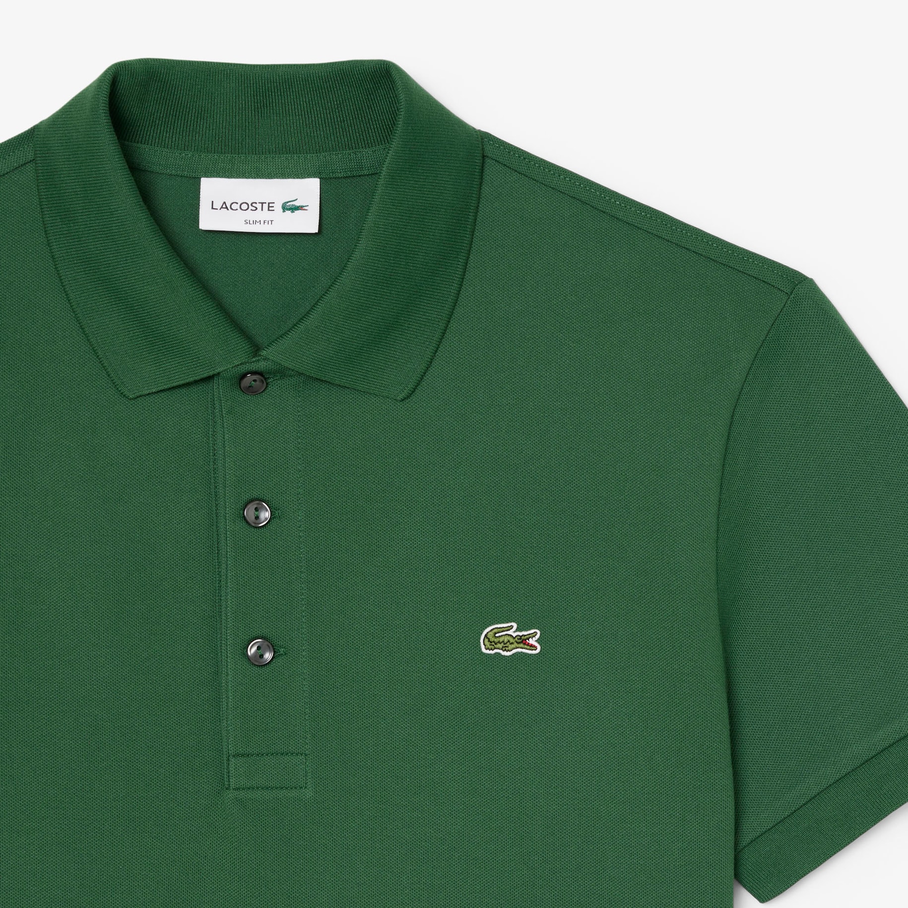 Slim Fit Stretch Piqué Polo Shirt image number 4