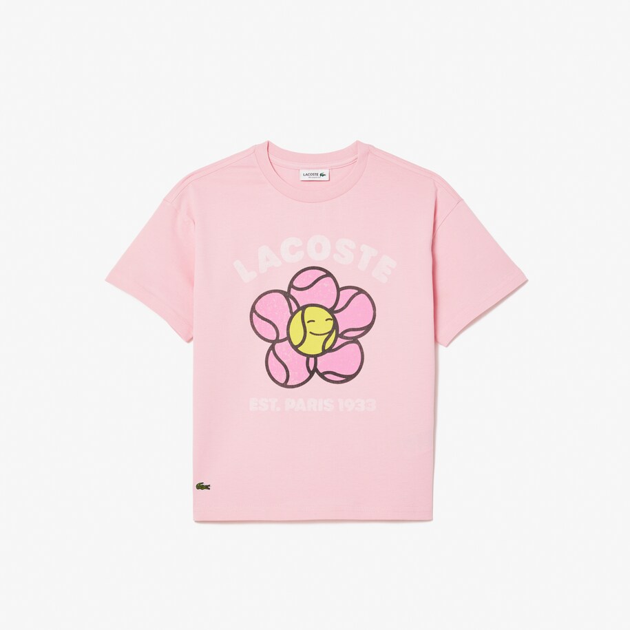 Vintage Flower Printed T-shirt image number 3