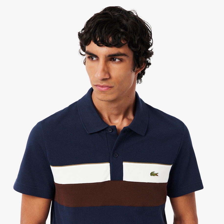 Regular Fit Colour-Block Petit Piqu&eacute; Polo Shirt image number 1