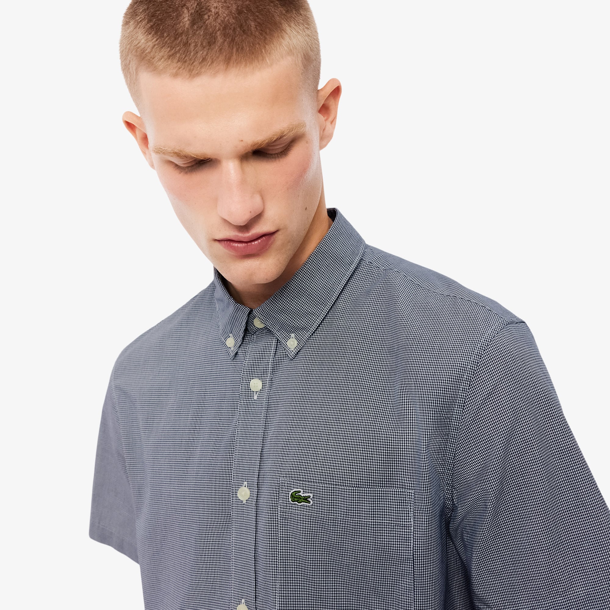 Short Sleeved Regular Fit Gingham Shirt image number 1